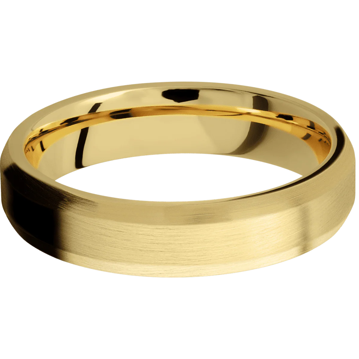 14K Yellow Gold + Satin , Satin Finish - Image 3