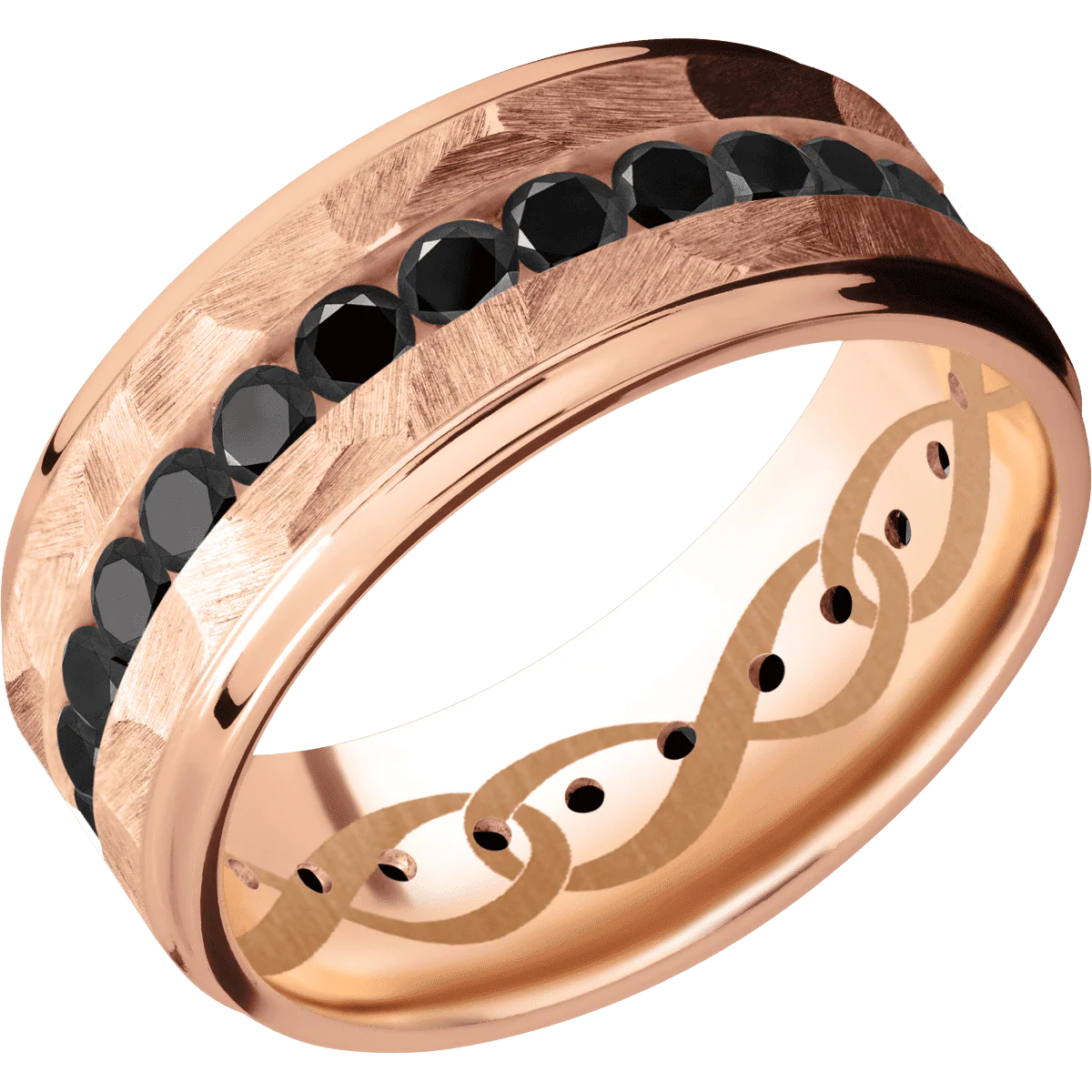 18K Rose Gold + Rock , Polish Finish - Image 2