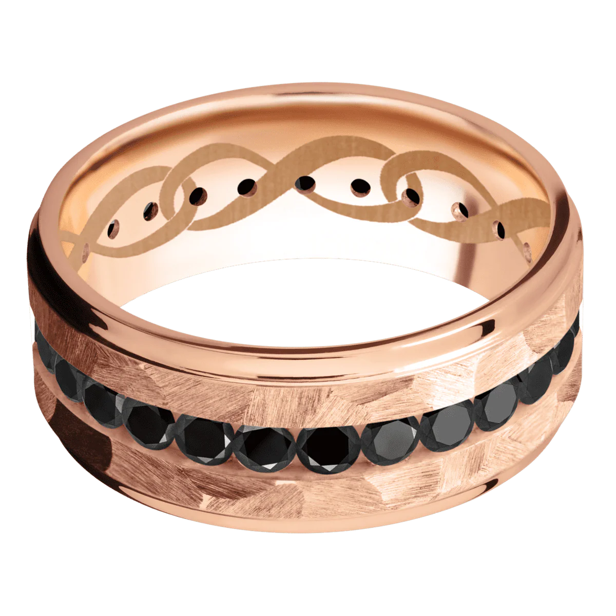 18K Rose Gold + Rock , Polish Finish - Image 3