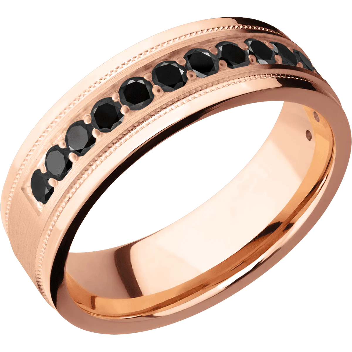 18K Rose Gold + Satin , Polish Finish - Image 2