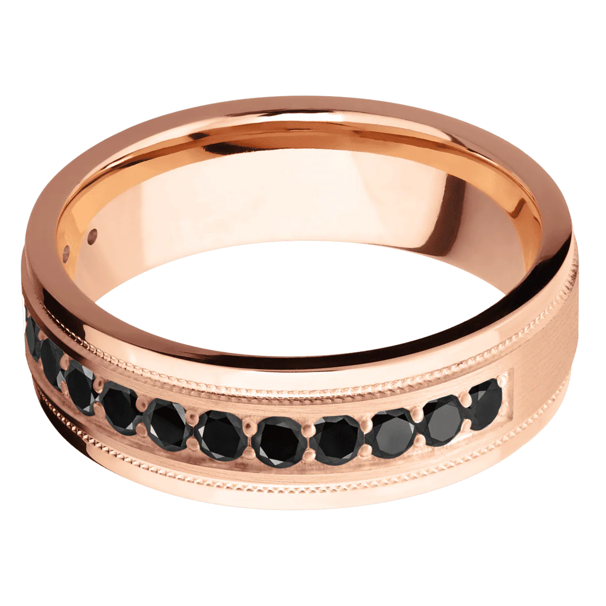 18K Rose Gold + Satin , Polish Finish - Image 3