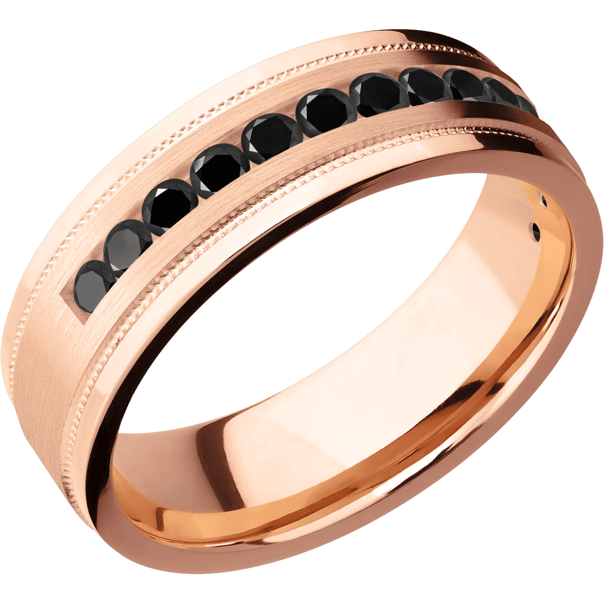 18K Rose Gold + Satin , Polish Finish - Image 2
