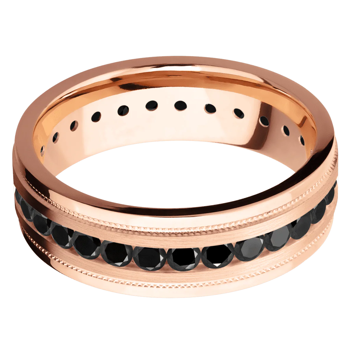 18K Rose Gold + Satin , Polish Finish - Image 3