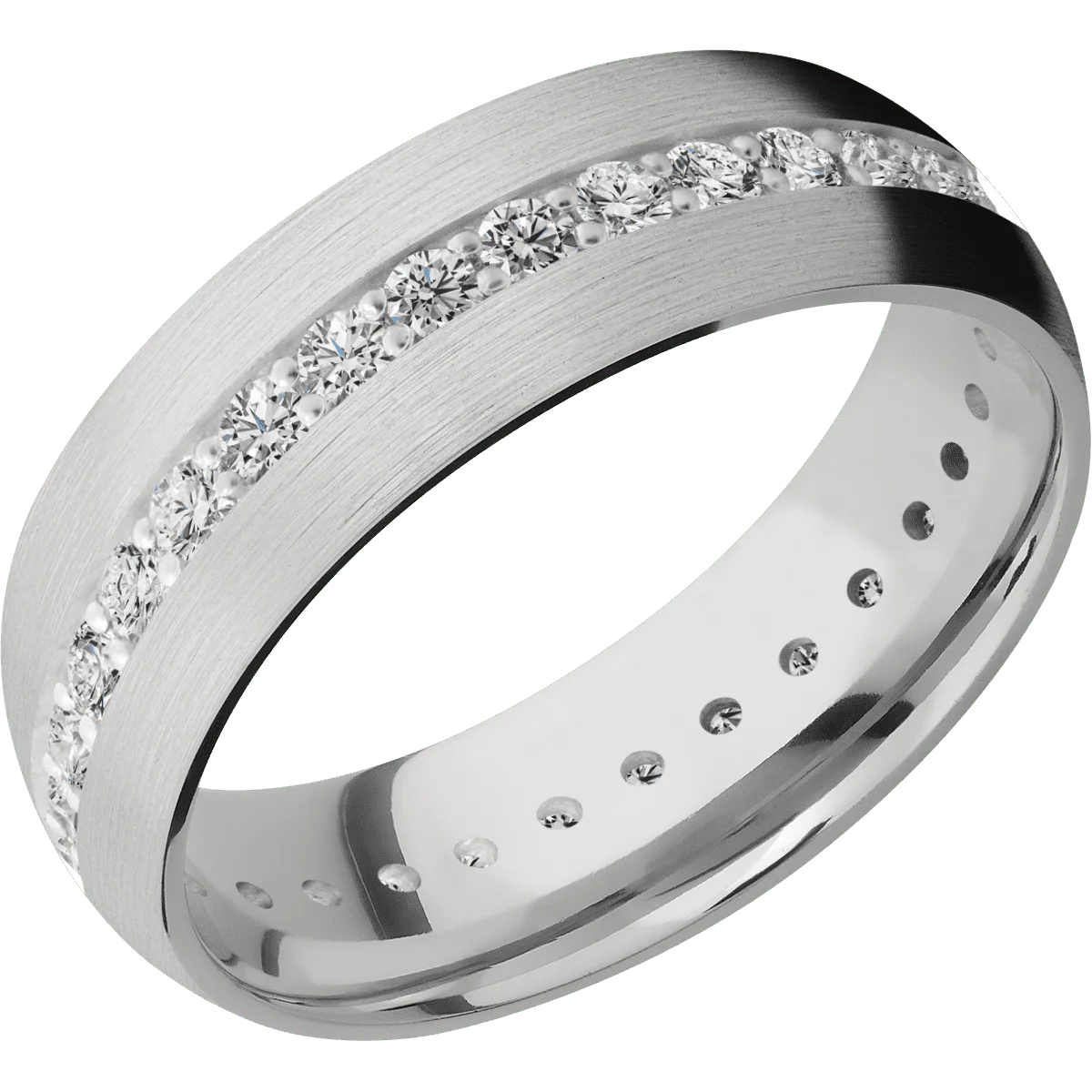 18K White Gold + Satin Finish - Image 2