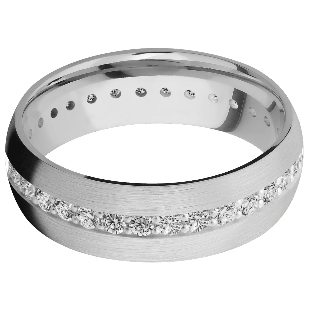 18K White Gold + Satin Finish - Image 3