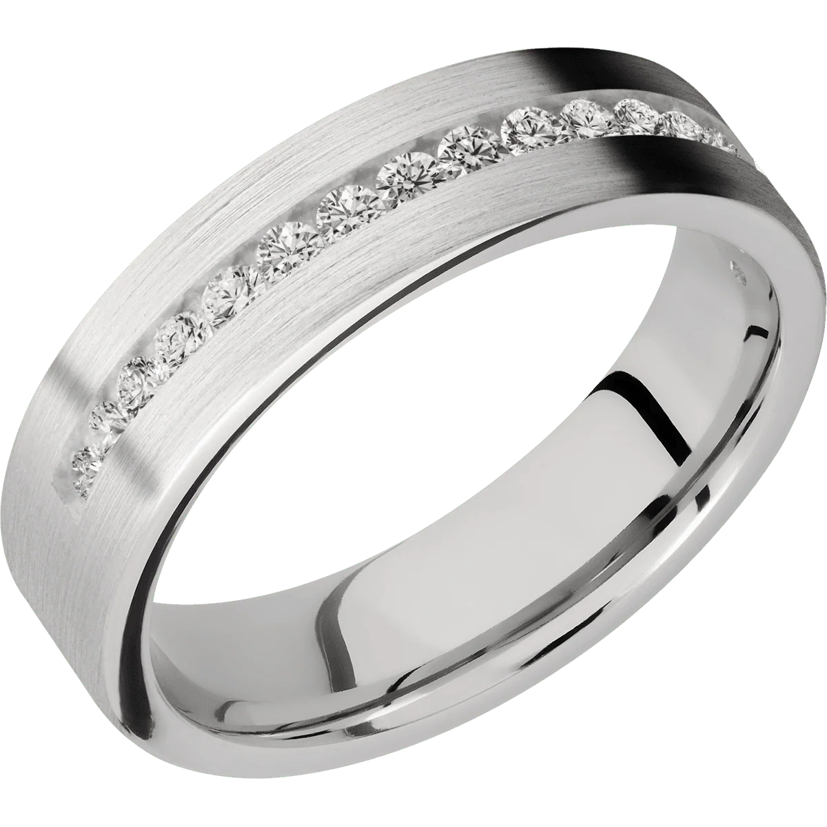 18K White Gold + Satin Finish - Image 2