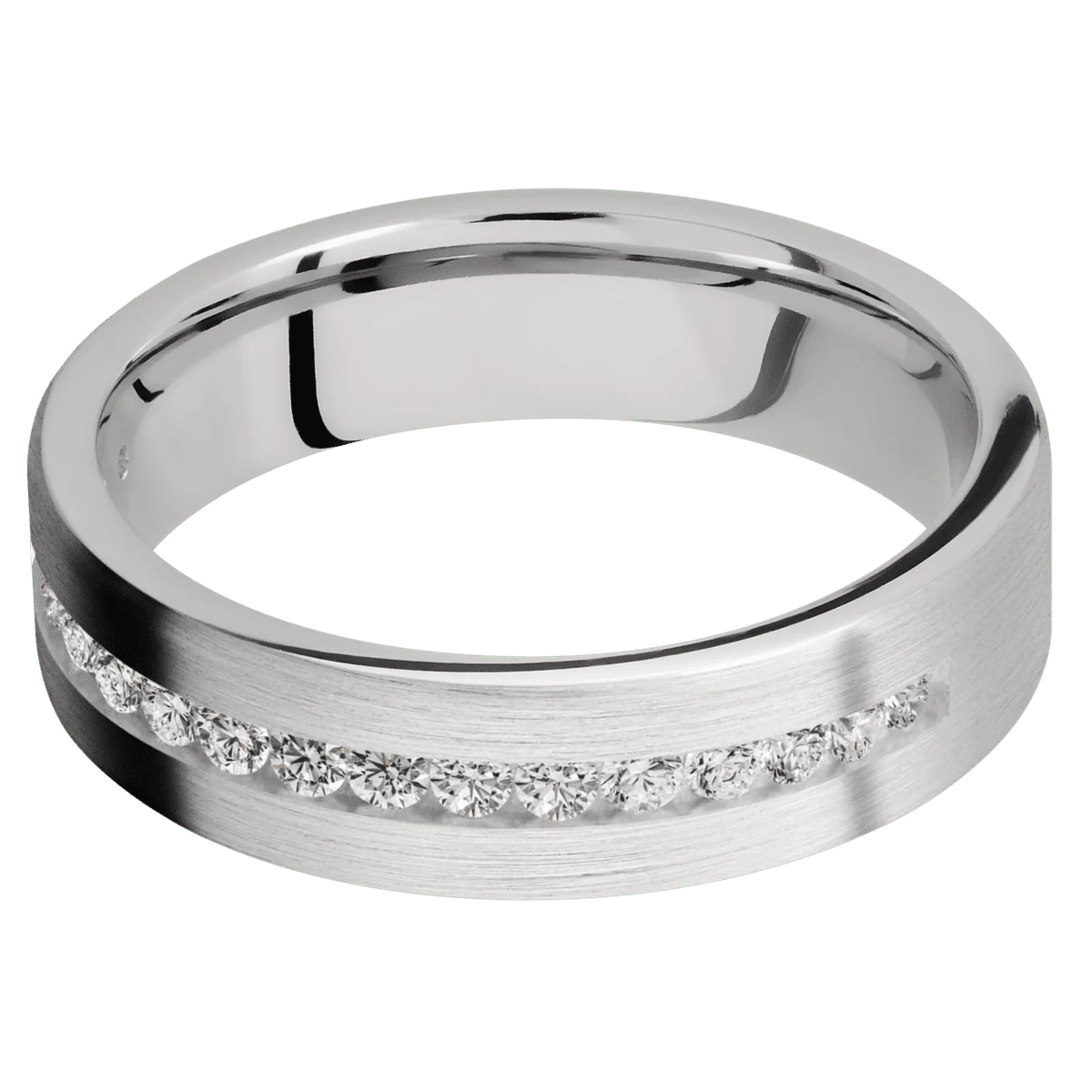 18K White Gold + Satin Finish - Image 3