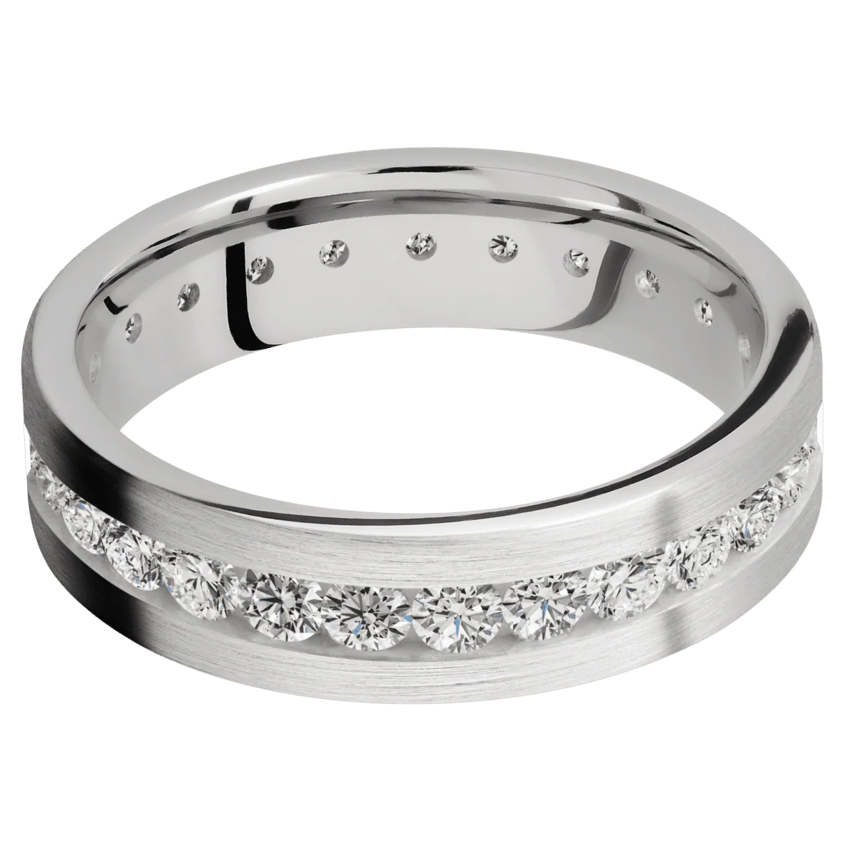 18K White Gold + Satin Finish - Image 3