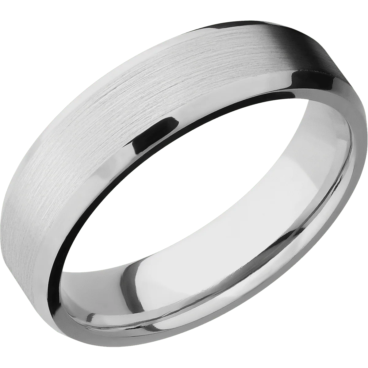18K White Gold + Satin , Polish Finish - Image 2