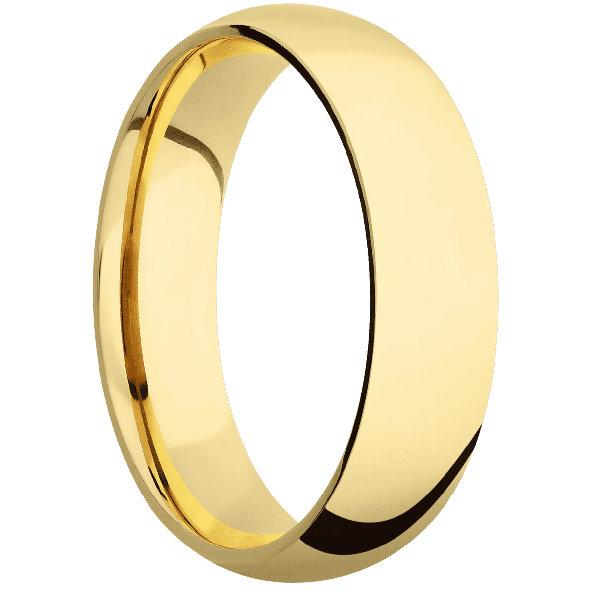 18K Yellow Gold + Polish Finish