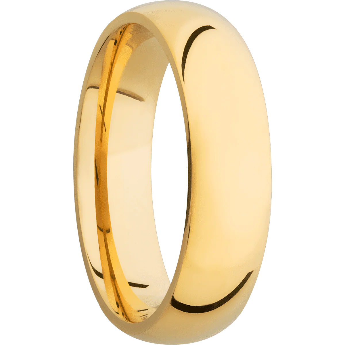 18K Yellow Gold + Polish Finish