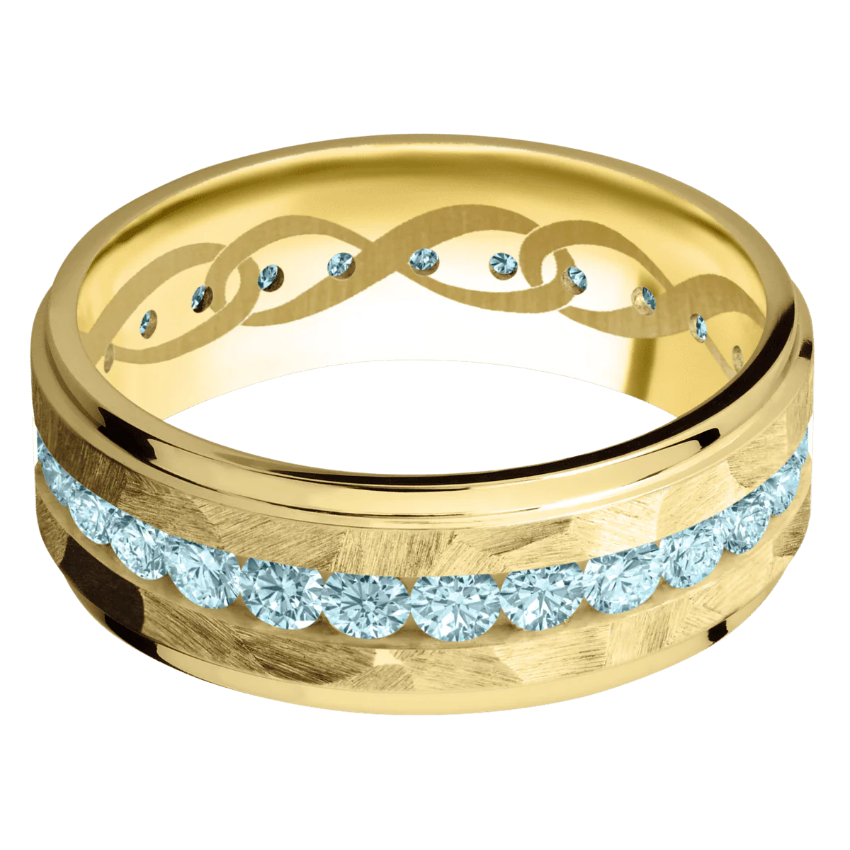 18K Yellow Gold + Rock , Polish Finish - Image 3