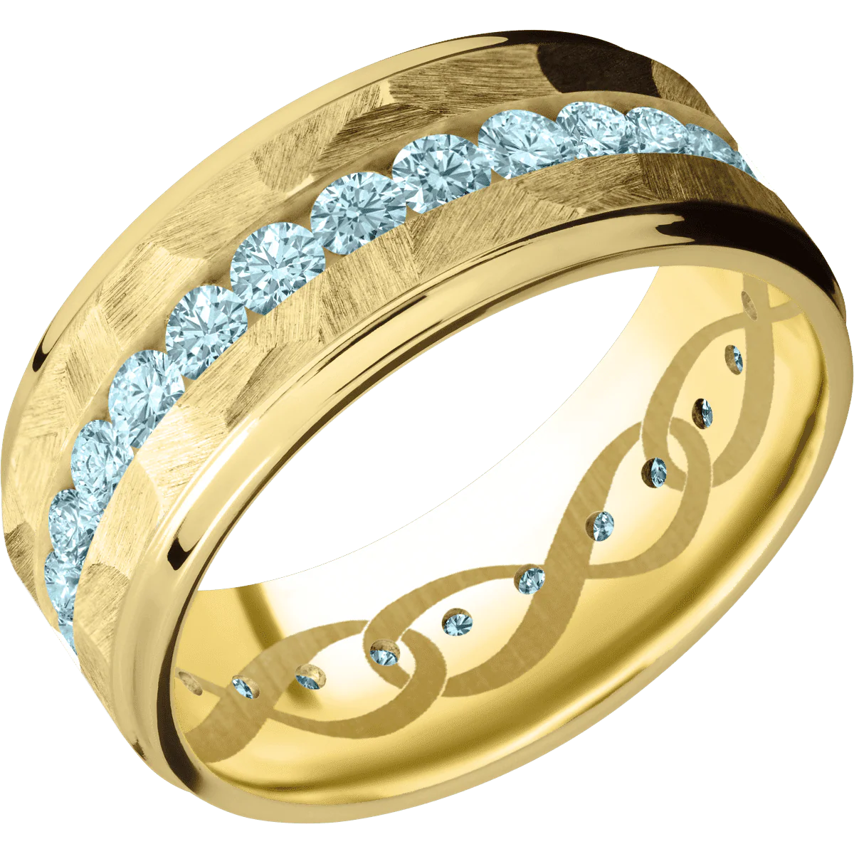 18K Yellow Gold + Rock , Polish Finish - Image 2
