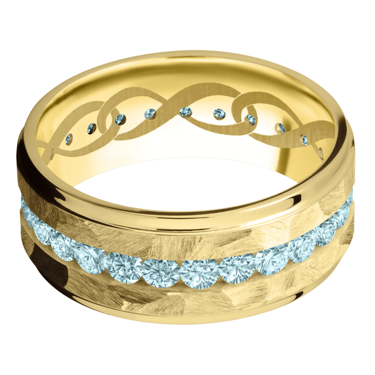 18K Yellow Gold + Rock , Polish Finish - Image 3