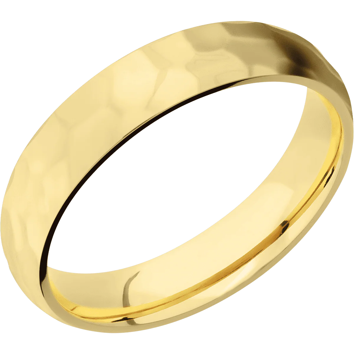 18K Yellow Gold + Rockpolish Finish - Image 2
