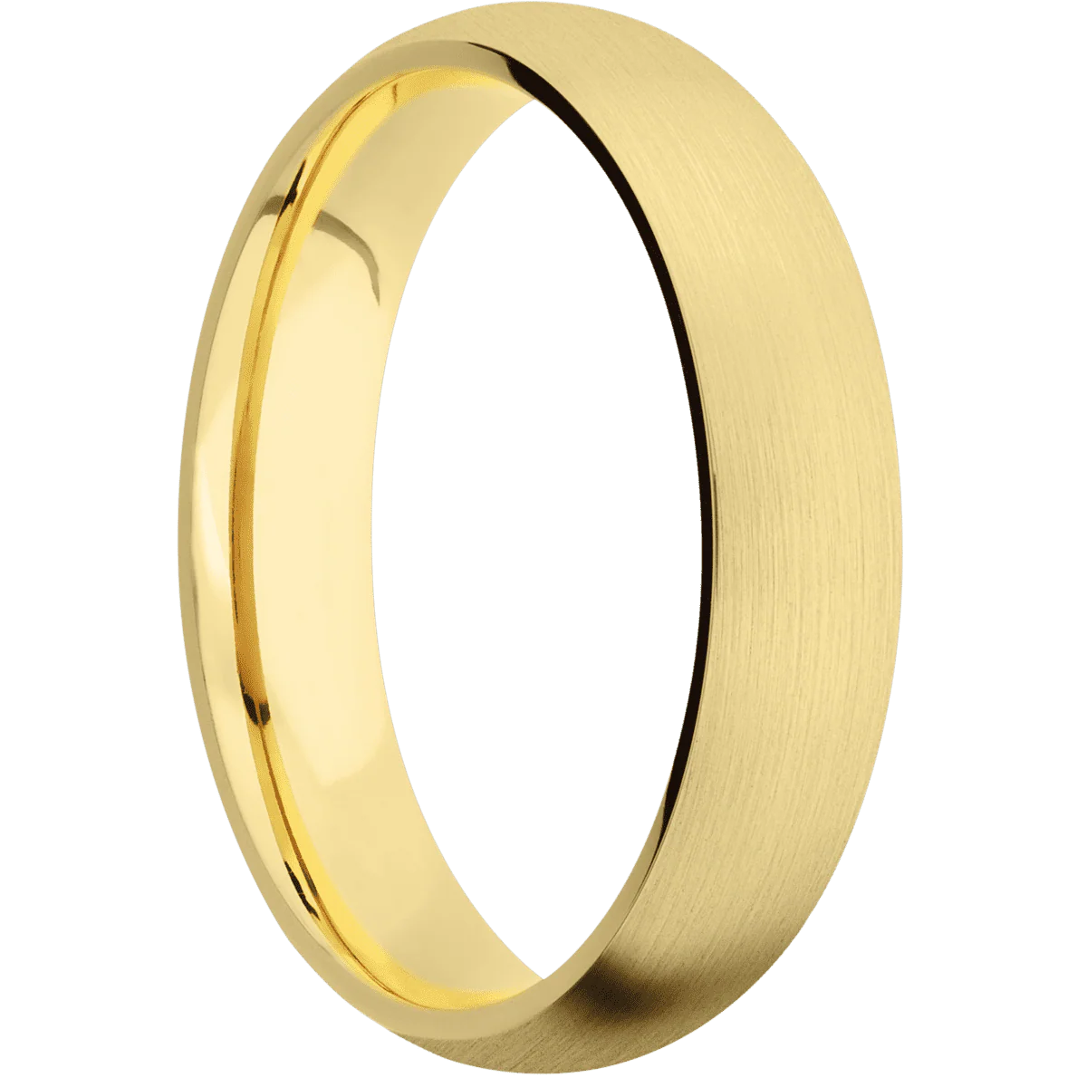 18K Yellow Gold + Satin Finish
