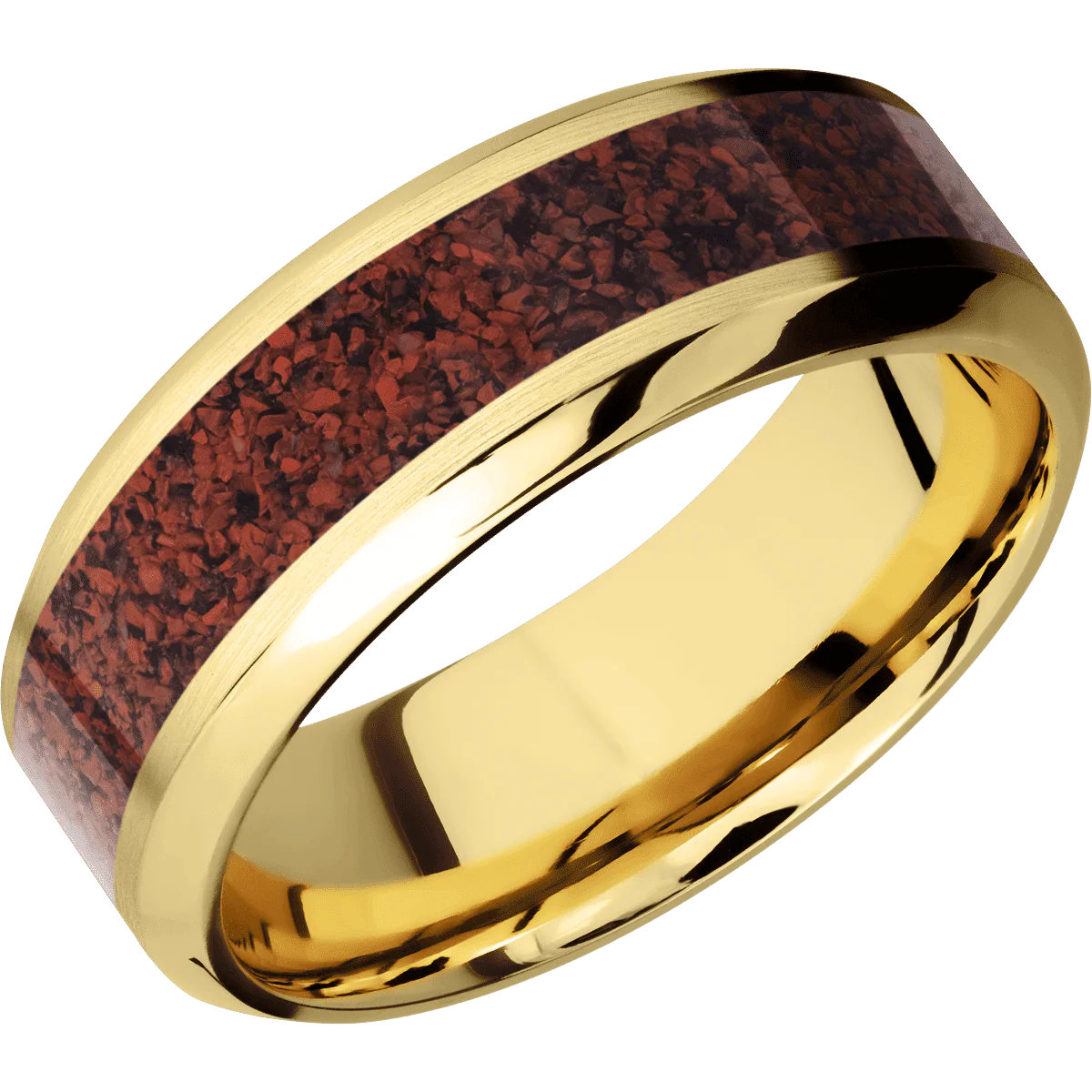 18K Yellow Gold + Satin , Polish Finish - Image 2