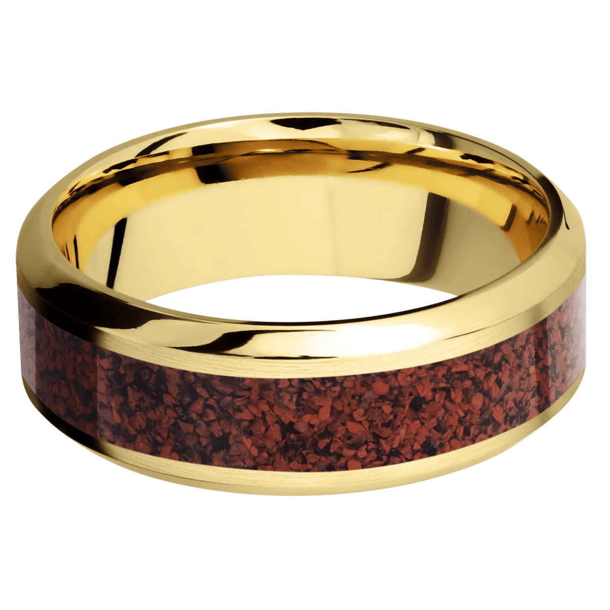 18K Yellow Gold + Satin , Polish Finish - Image 3