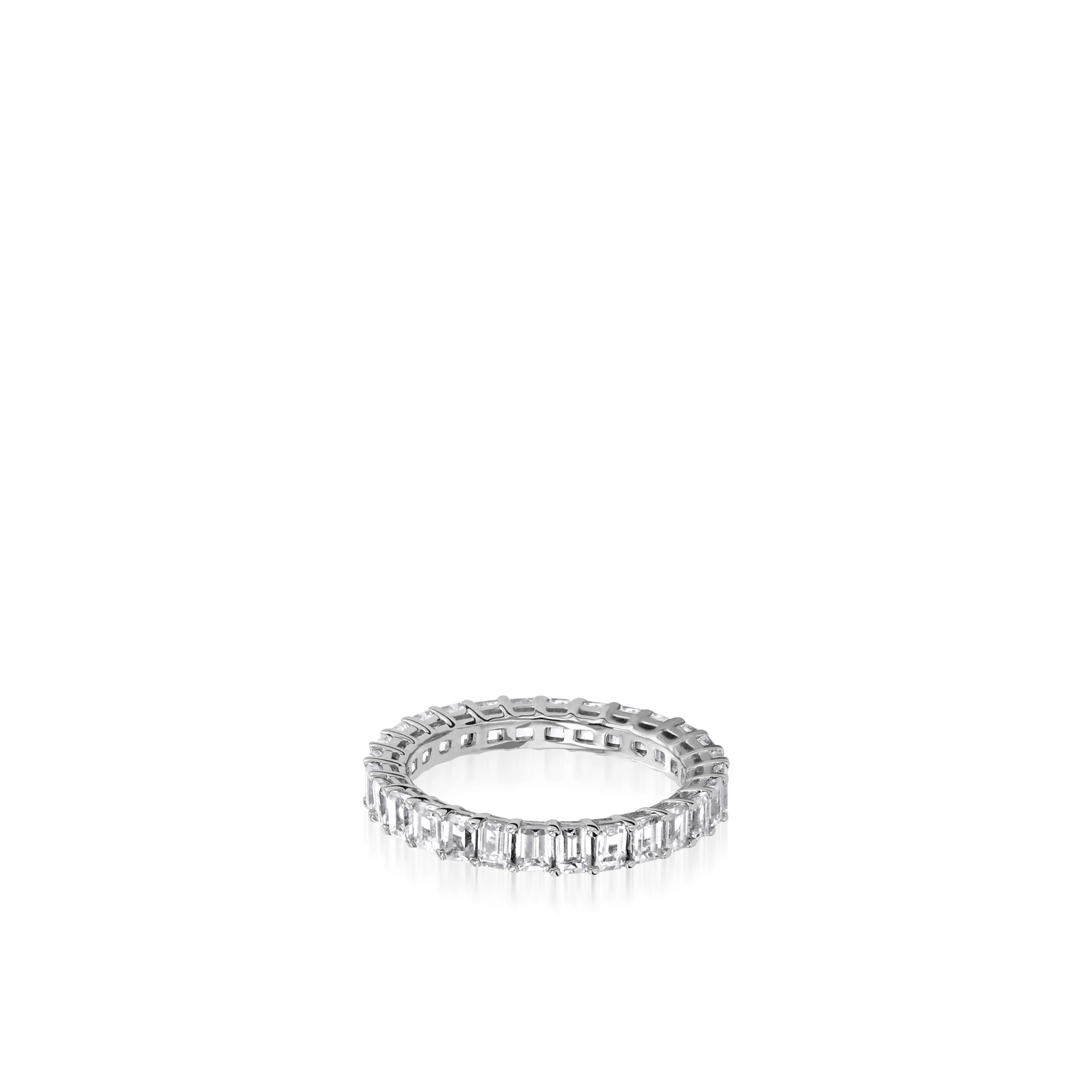 2.5-Carat Emerald-Cut Natural Diamond Eternity Band - Image 2