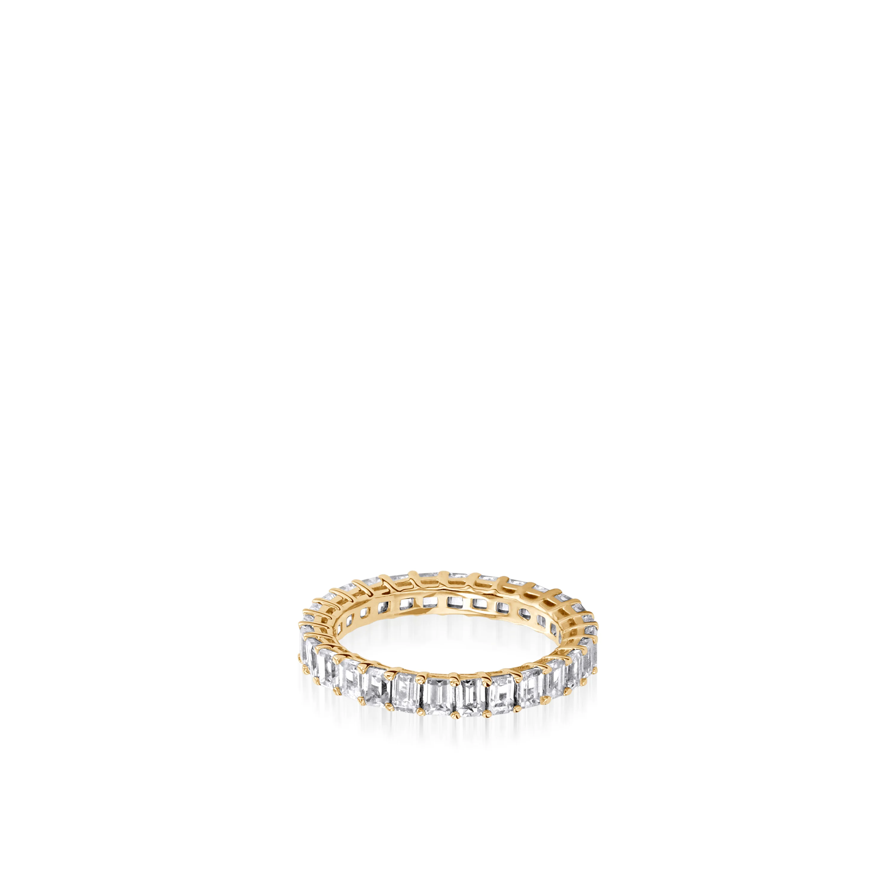 2.5-Carat Emerald-Cut Natural Diamond Eternity Band - Image 4