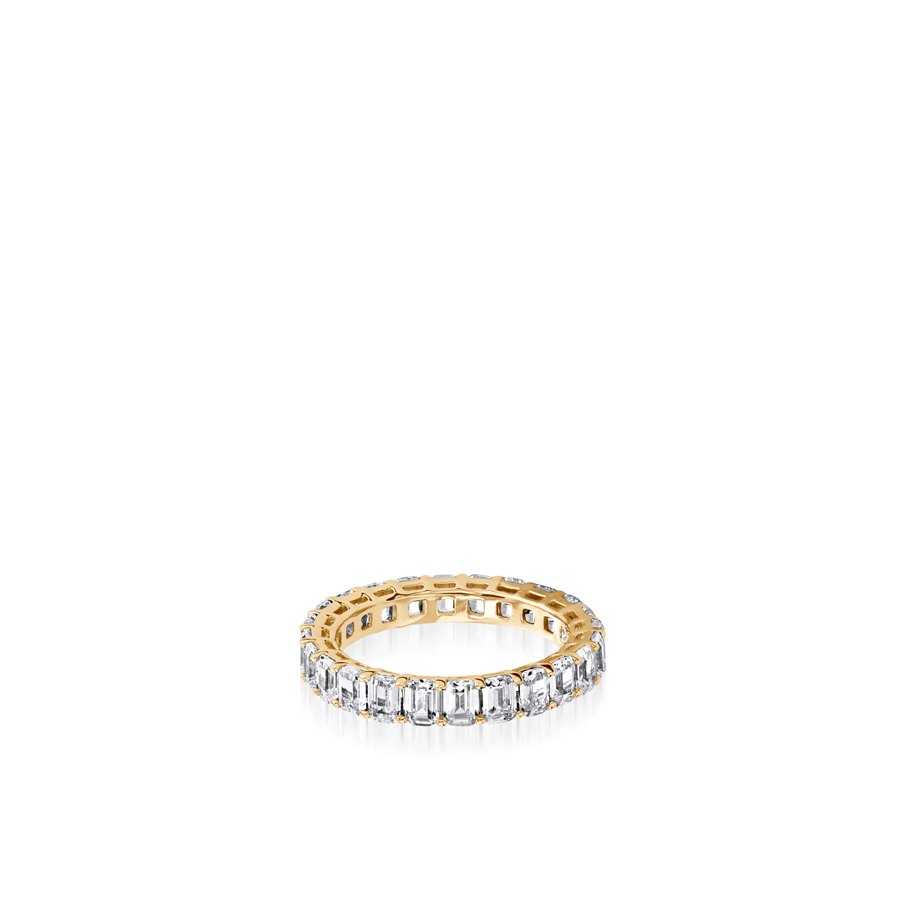 3.5-Carat Emerald-Cut Natural Diamond Eternity Band - Image 4