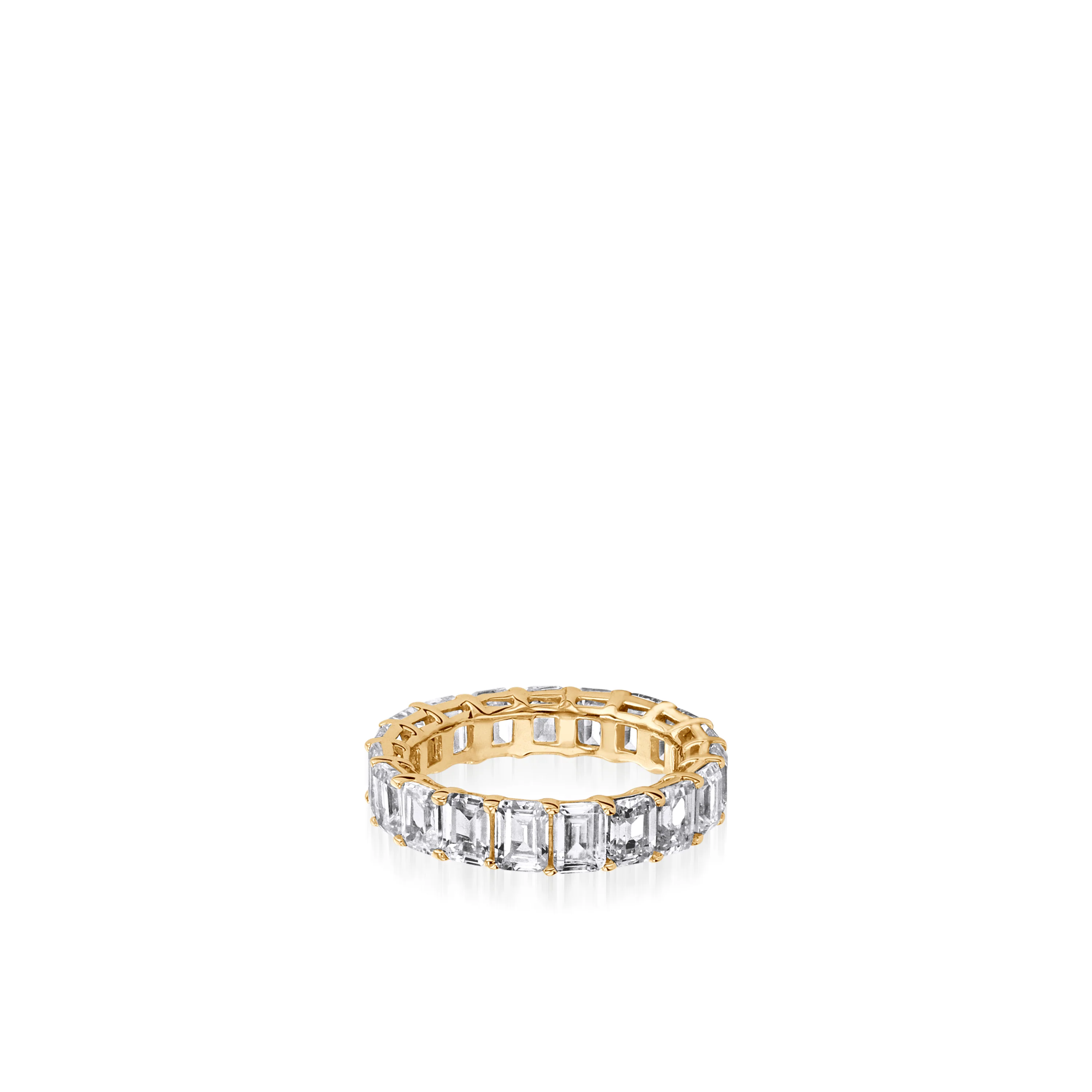 5.5-Carat Emerald-cut Lab Diamond Eternity Band - Image 4