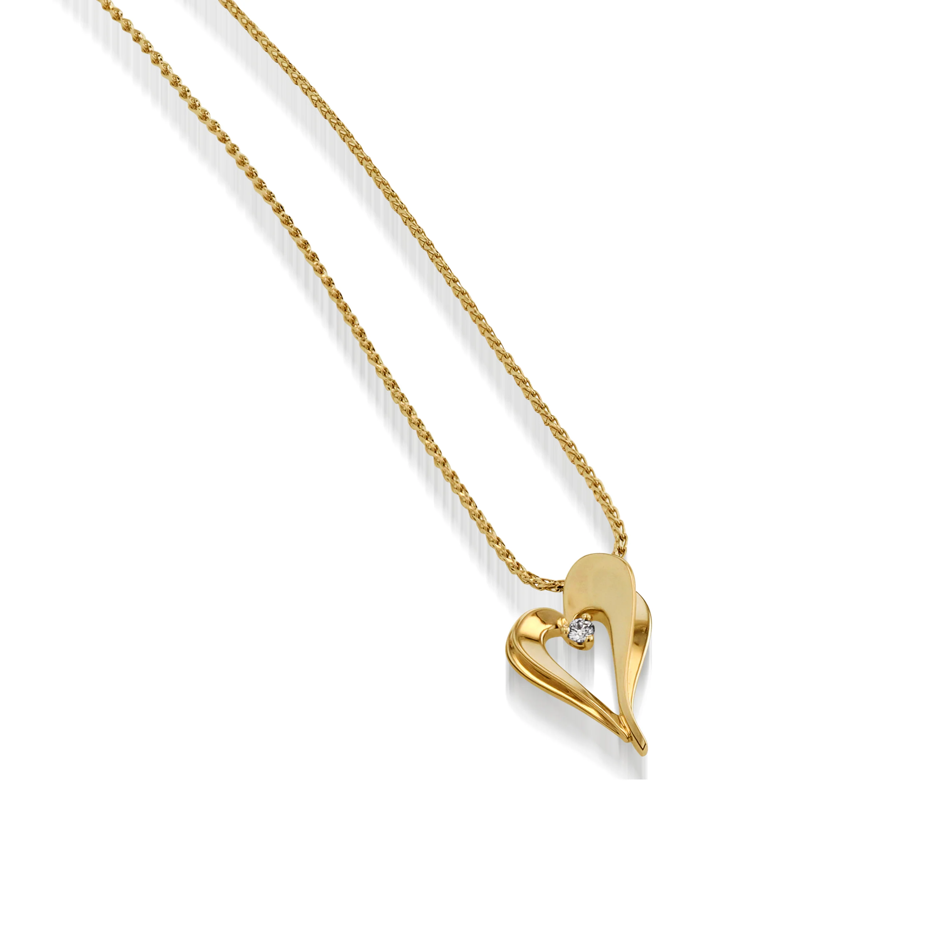 Adore Petite Diamond Heart Medallion Pendant