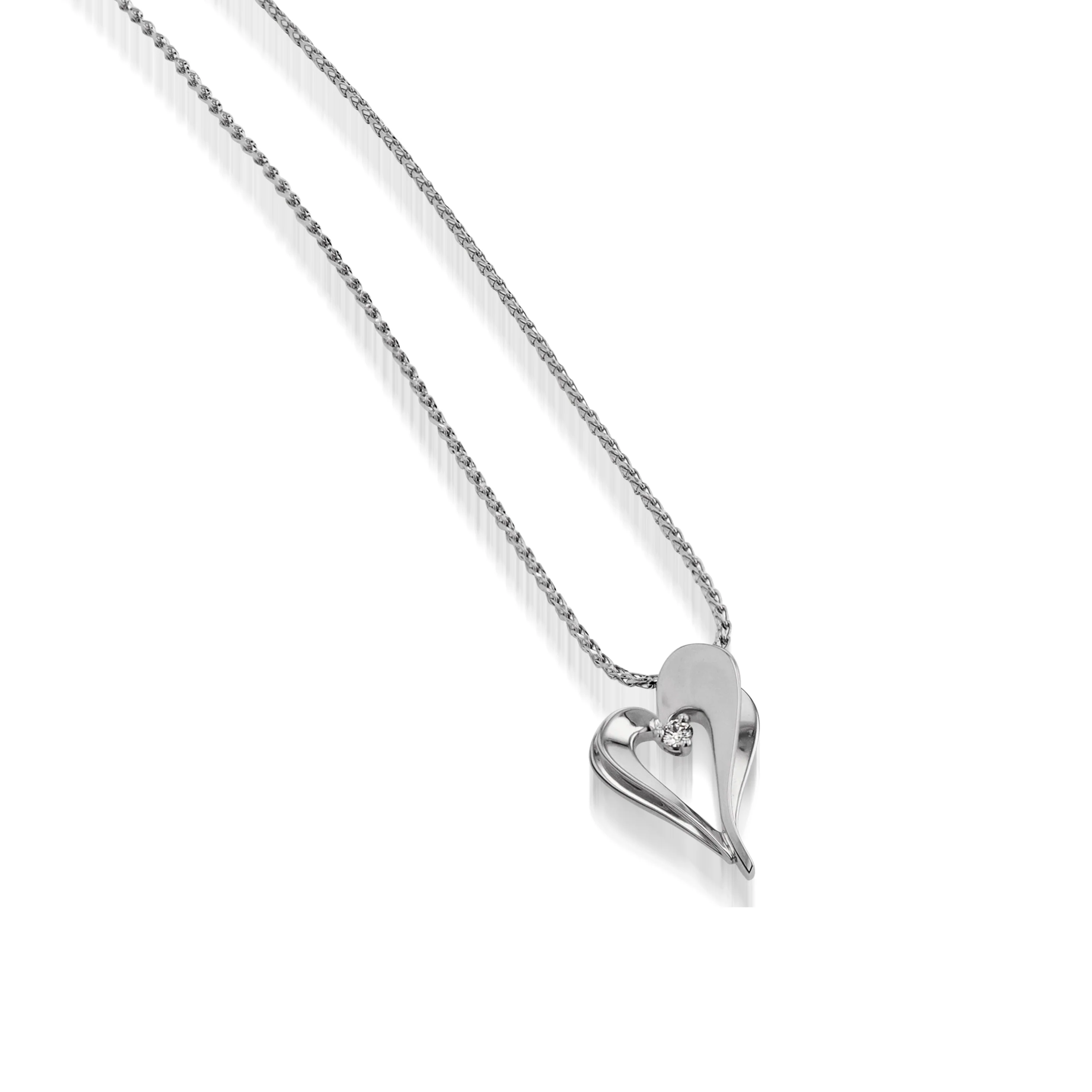 Adore Petite Diamond Heart Medallion Pendant - Image 3