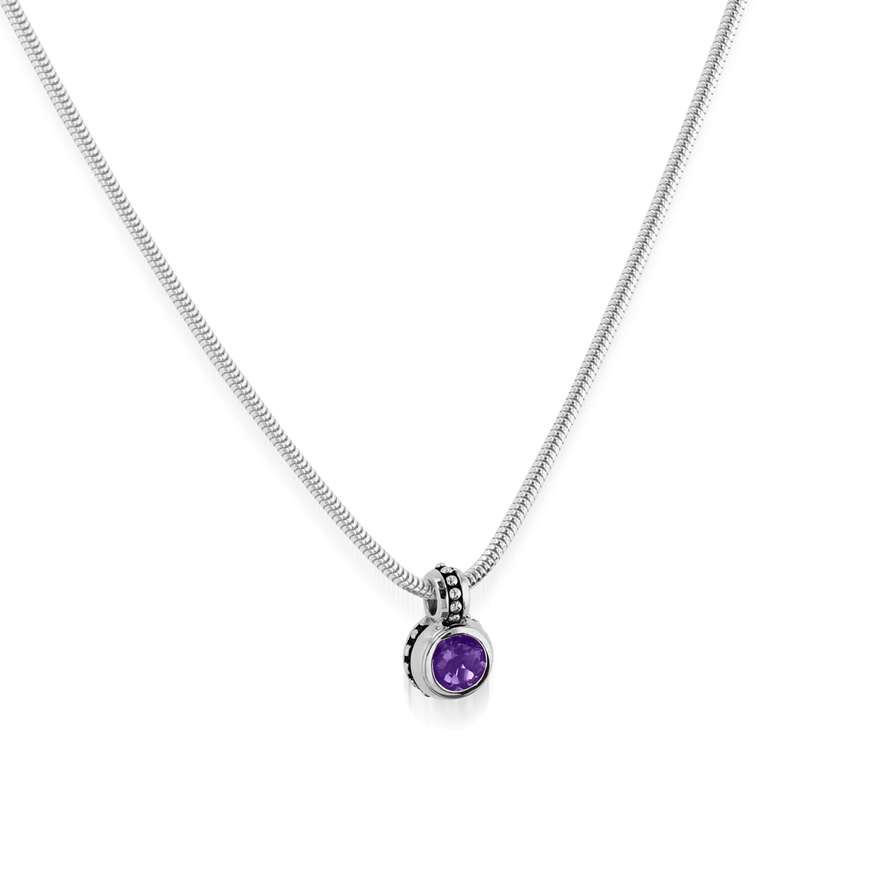 Antigua Birthstone Solitaire Pendant - Image 4