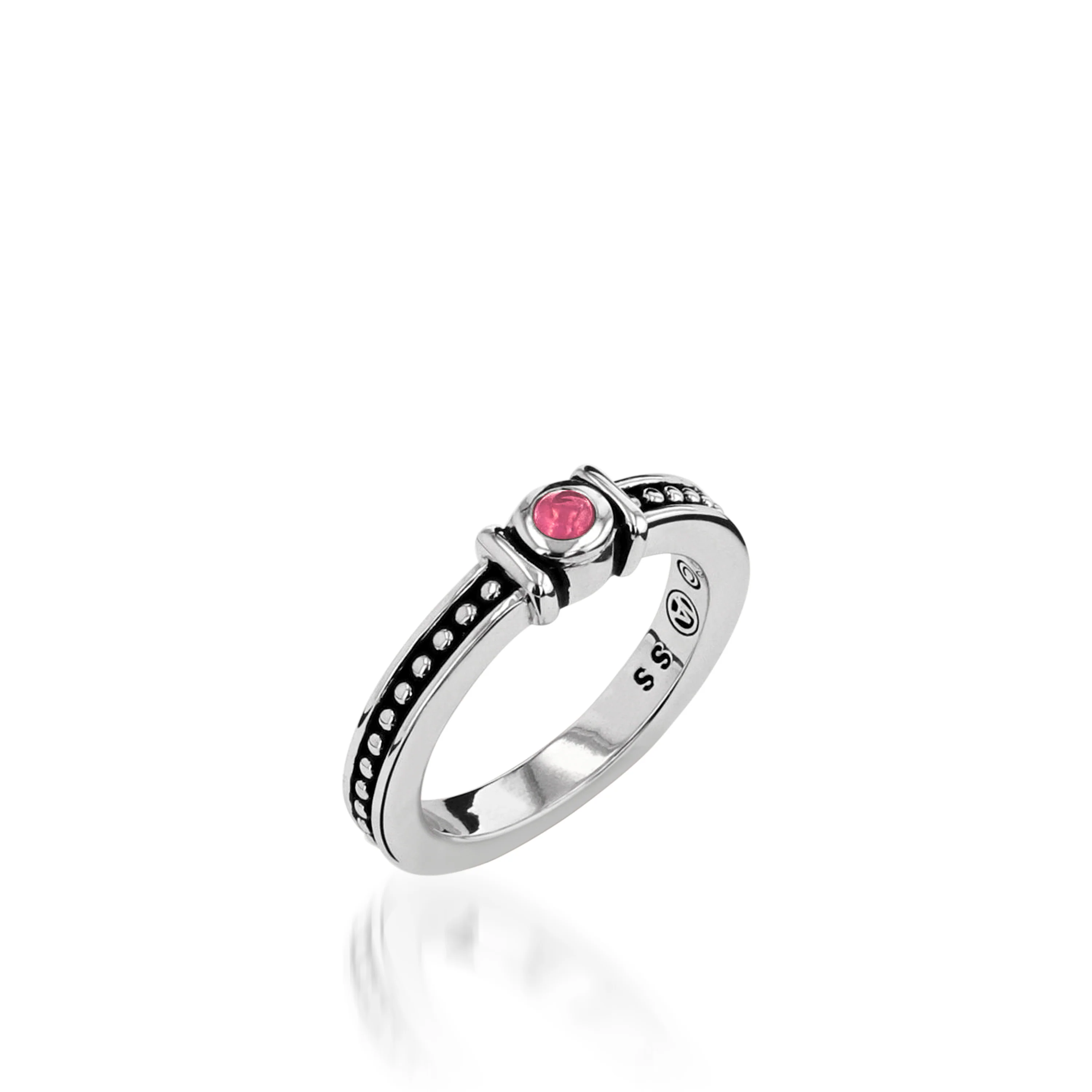 Antigua Birthstone Stack Ring - Image 10