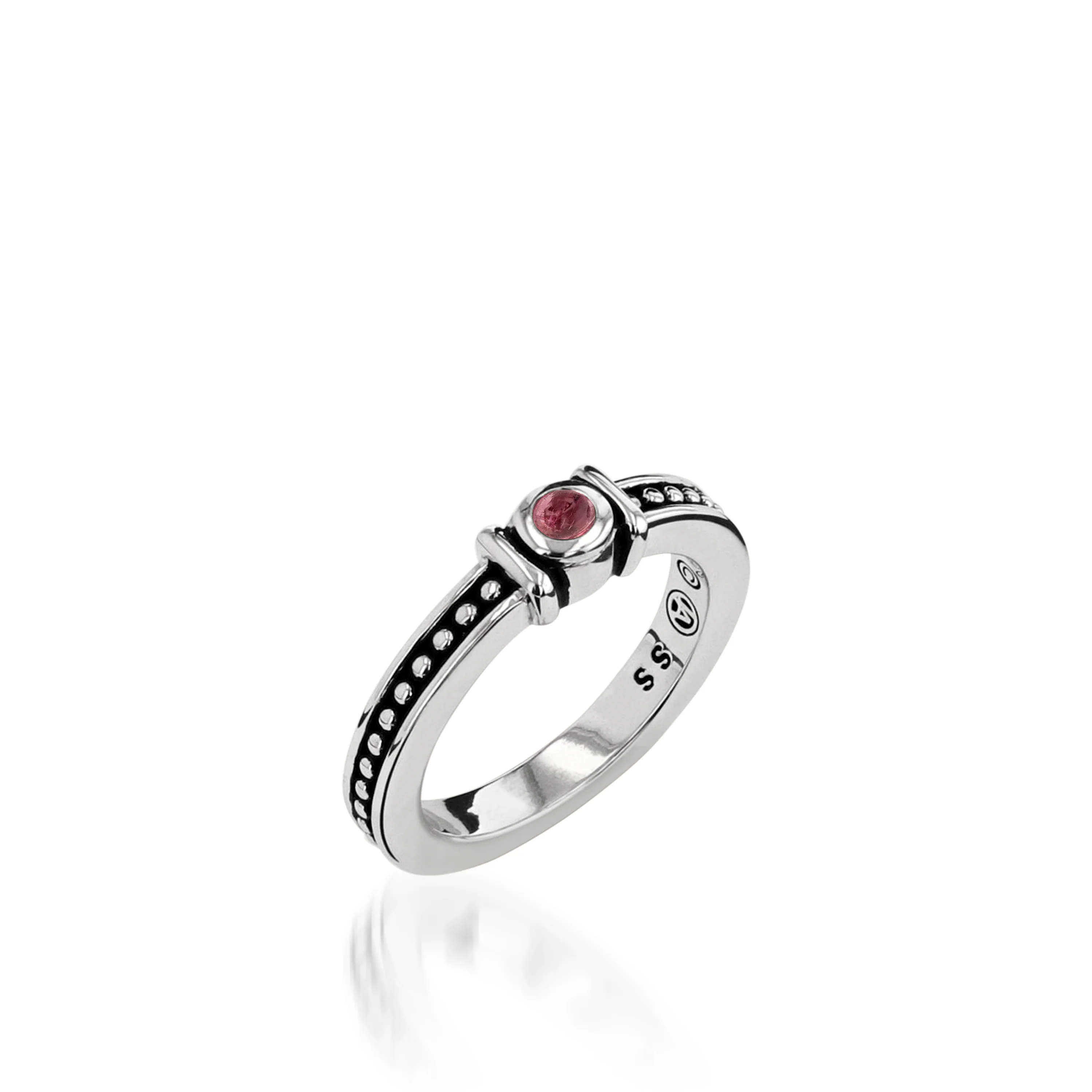 Antigua Birthstone Stack Ring - Image 13