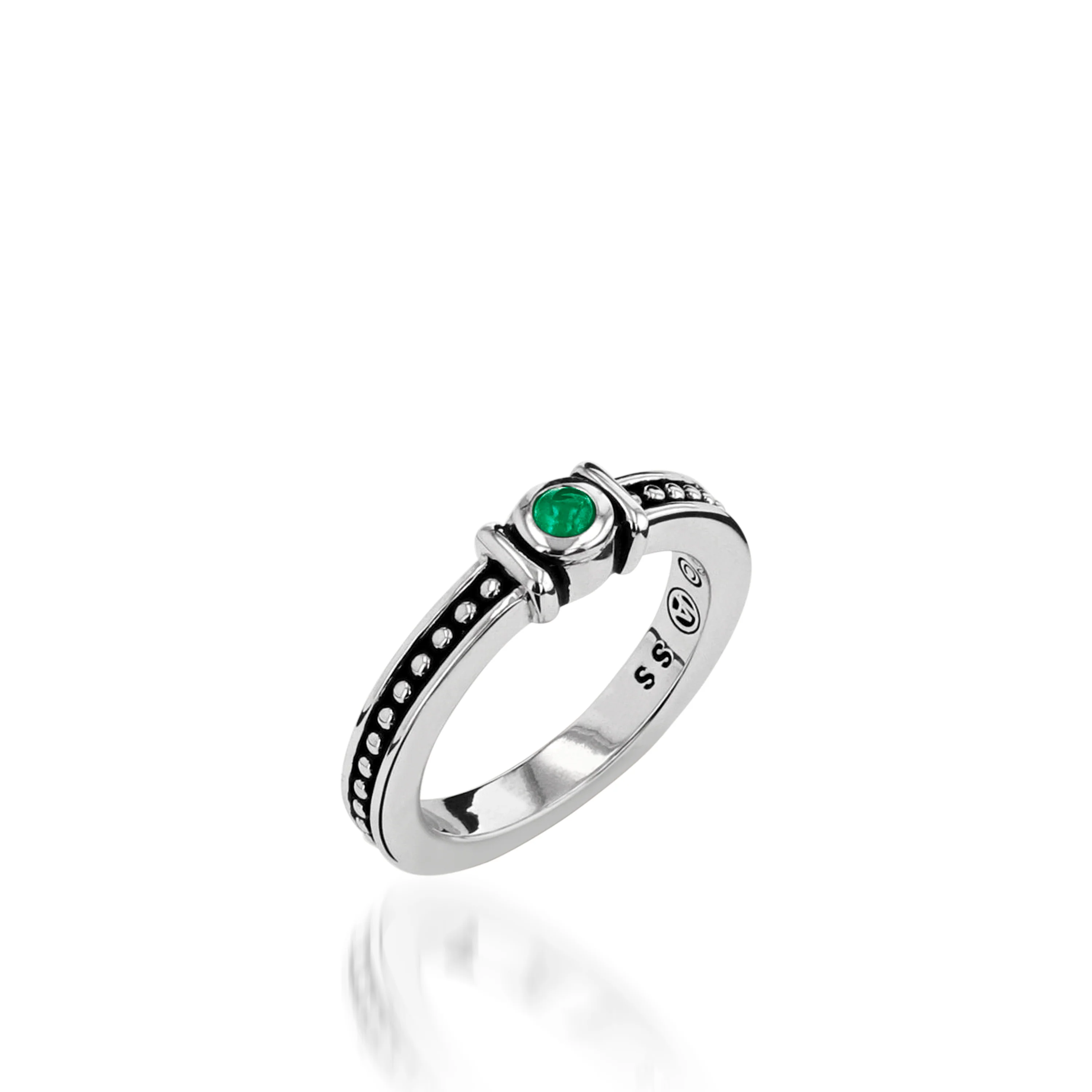 Antigua Birthstone Stack Ring - Image 7