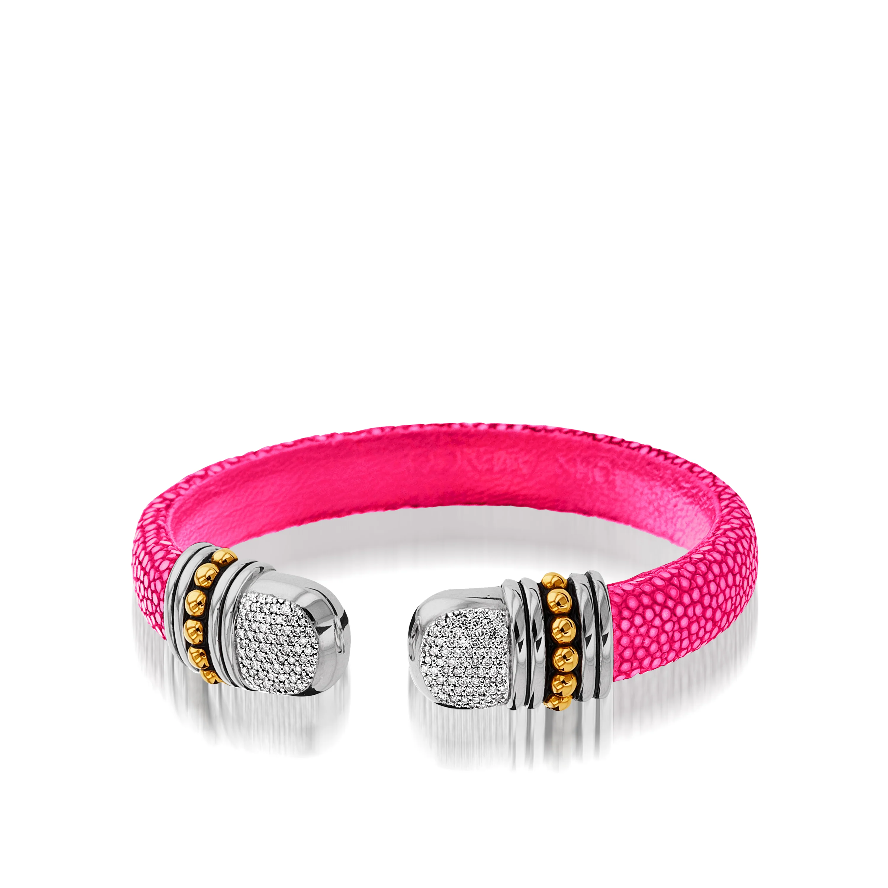 Apollo Shagreen Cuff with Pave Diamonds - Image 14
