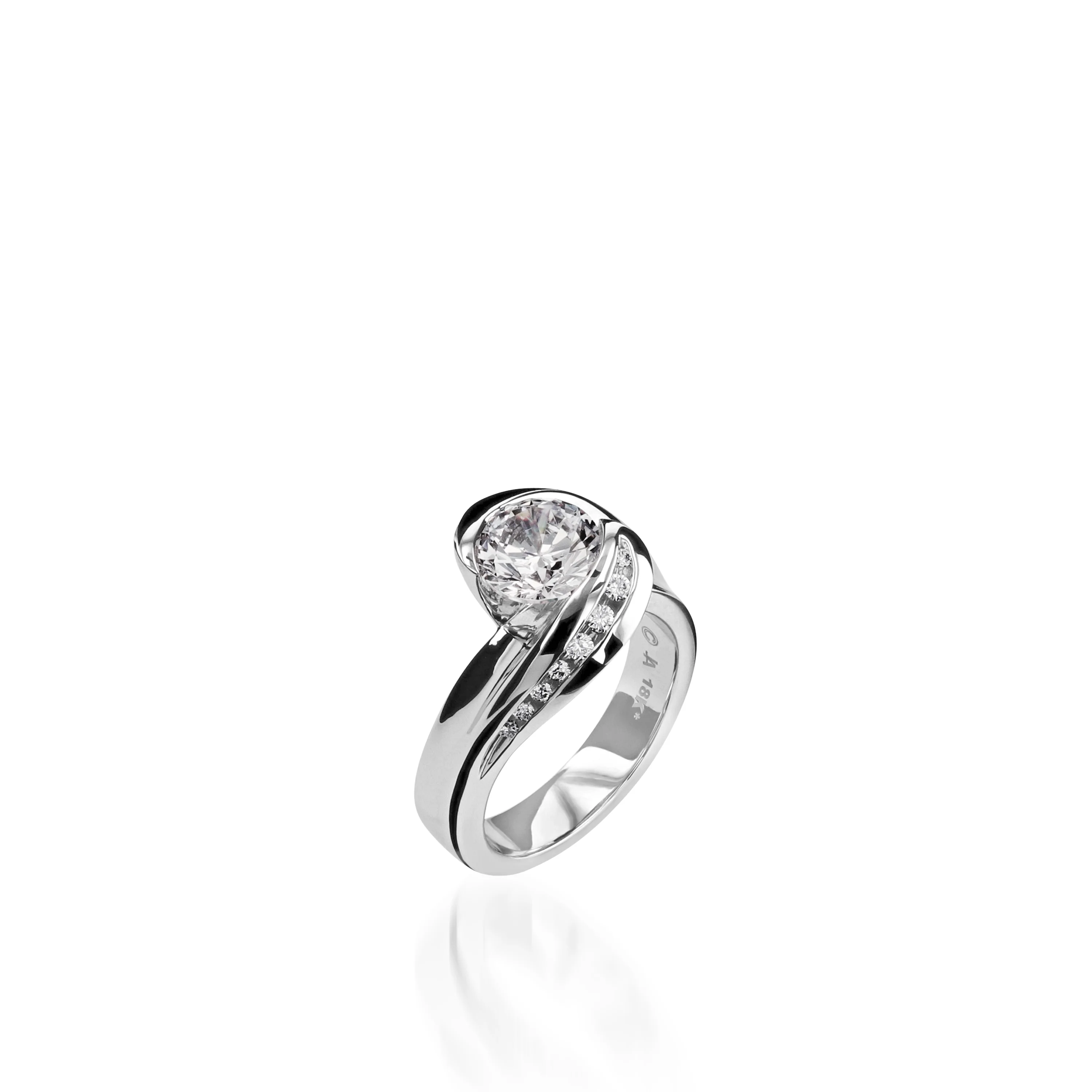 Apropos Plus White Gold Engagement Ring - Image 3