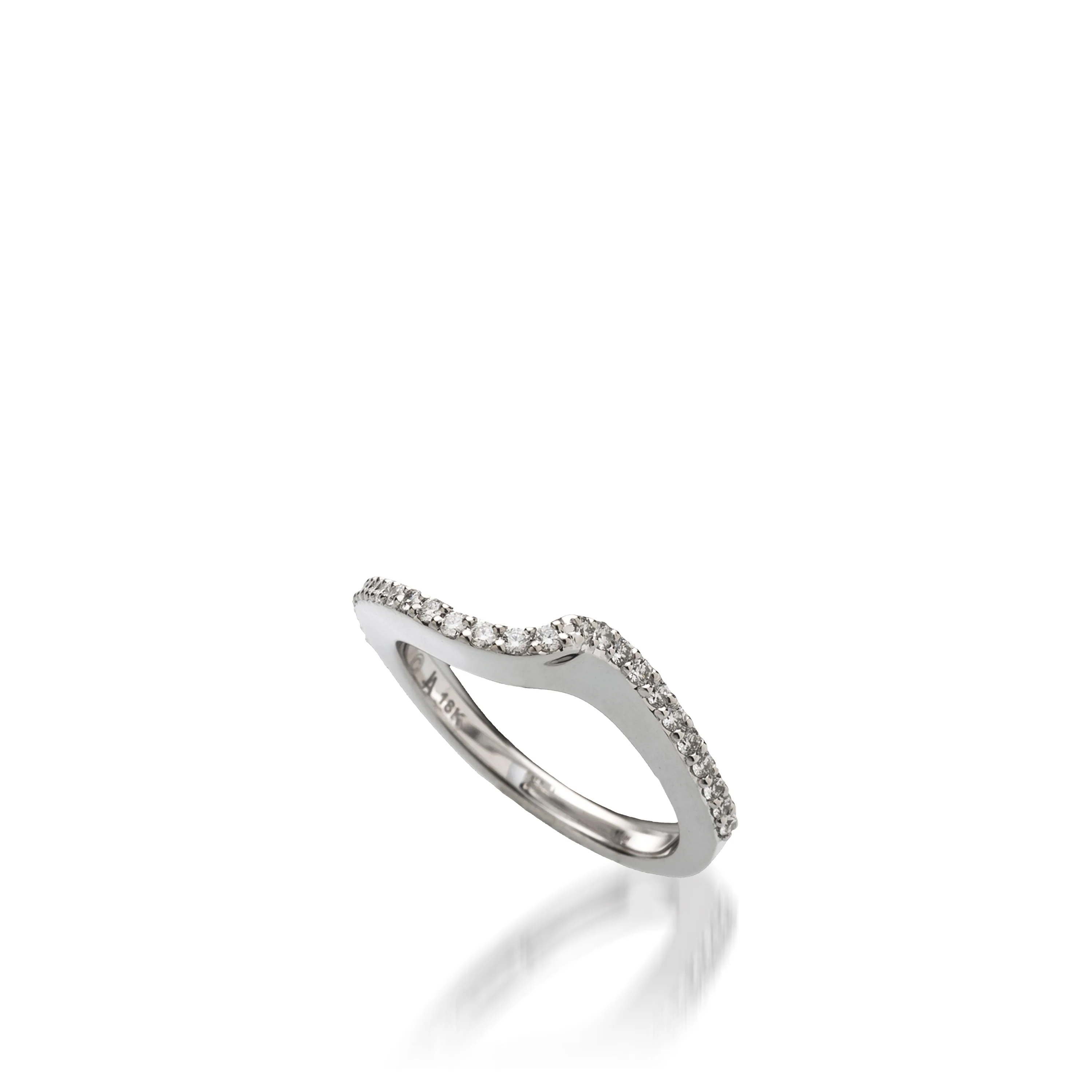 Aquarius White Gold Engagement Ring - Image 5