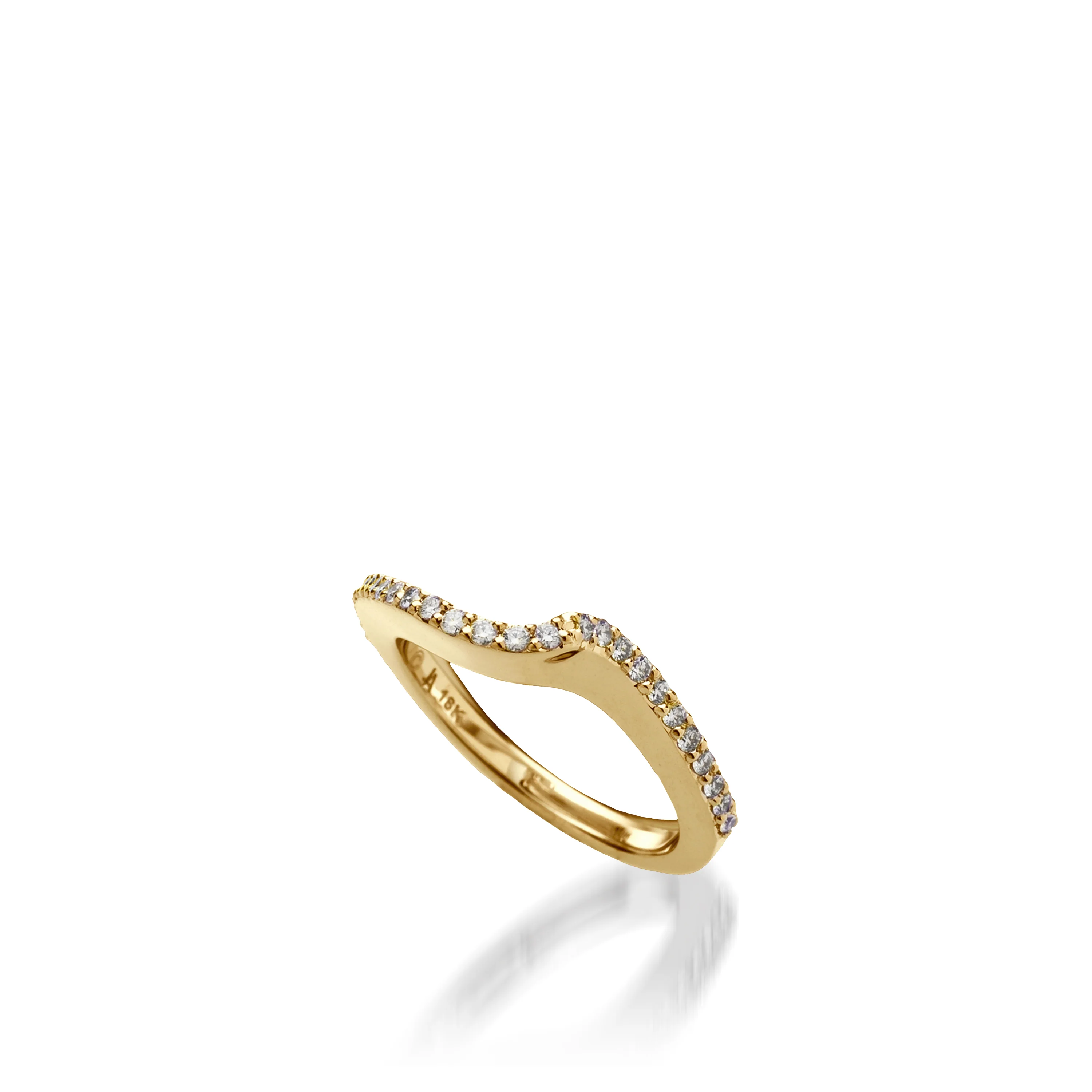Aquarius Yellow Gold Engagement Ring - Image 6