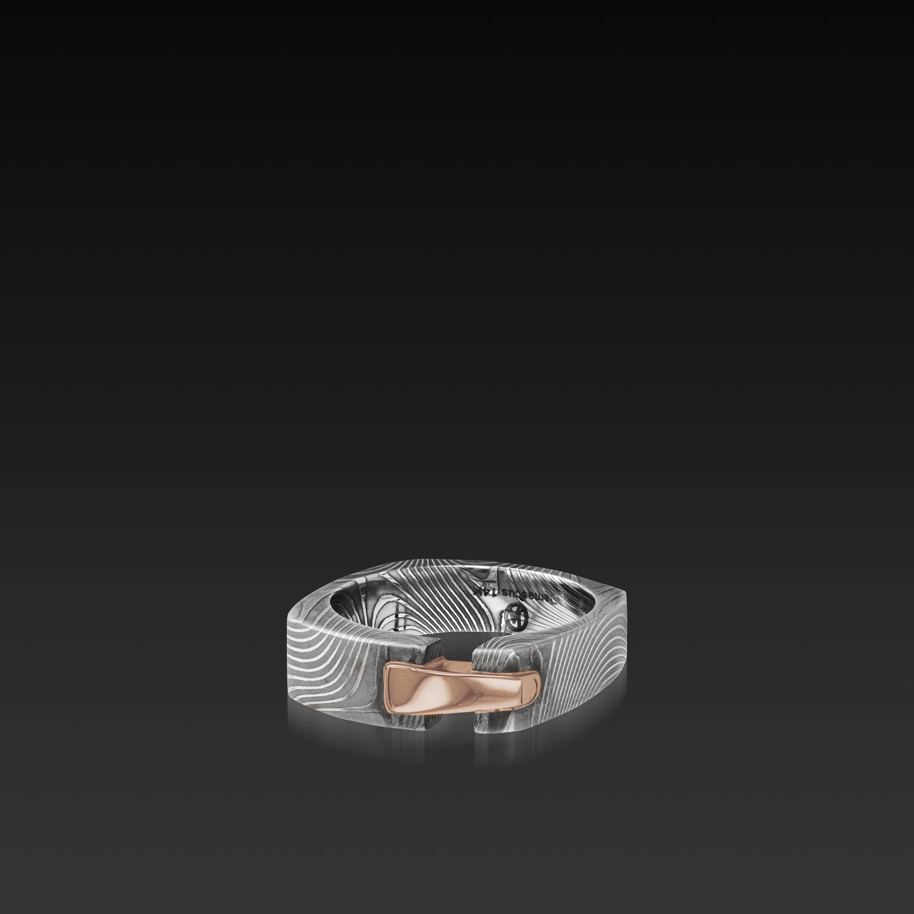 Aries Band in Damascus Steel - Image 4