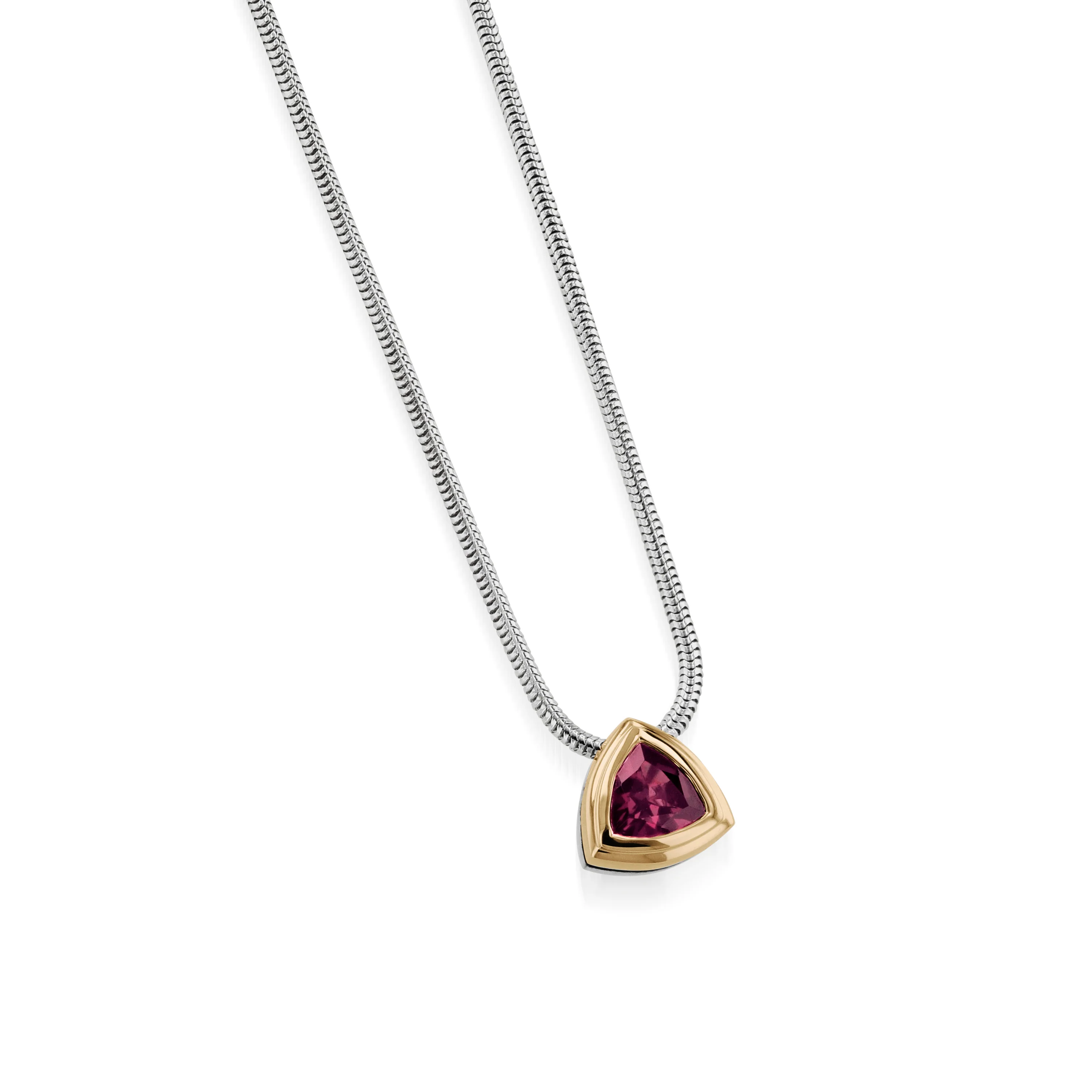 Arrivo Trillion Solitaire Pendant Necklace - Image 5