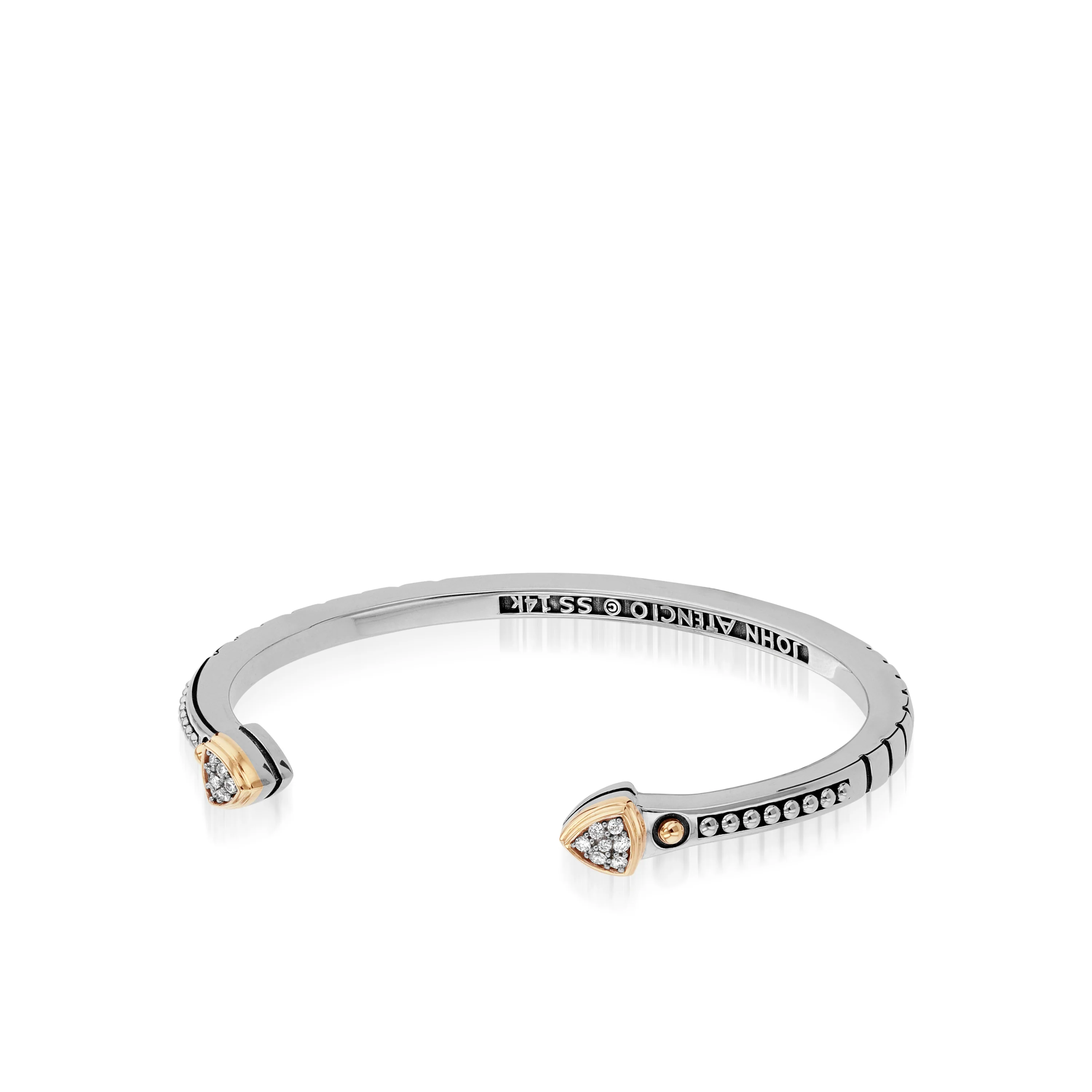 Arrivo Petite Pave Diamond Cuff Bracelet - Image 3