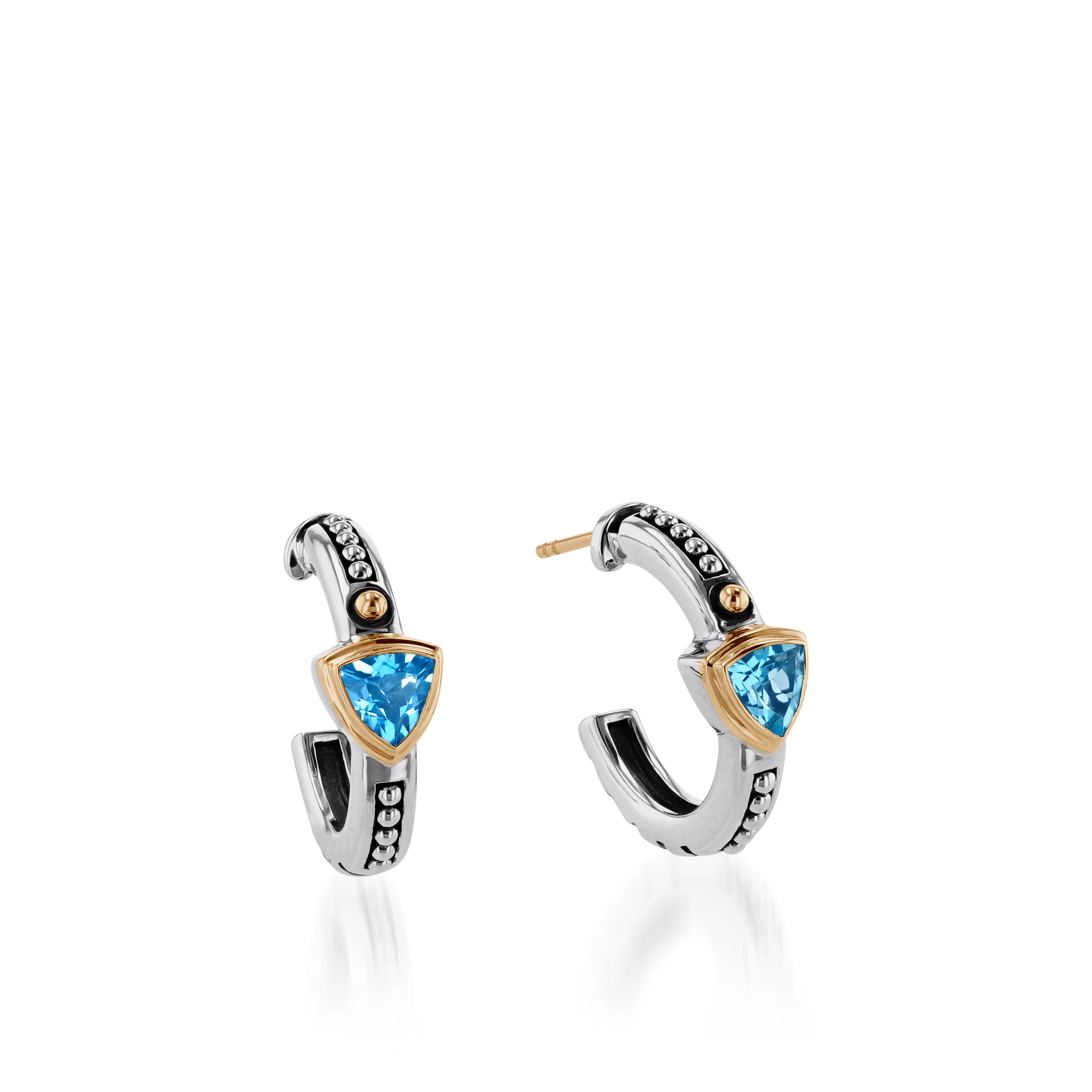 Arrivo Petite Trillion Hoop Earrings - Image 2