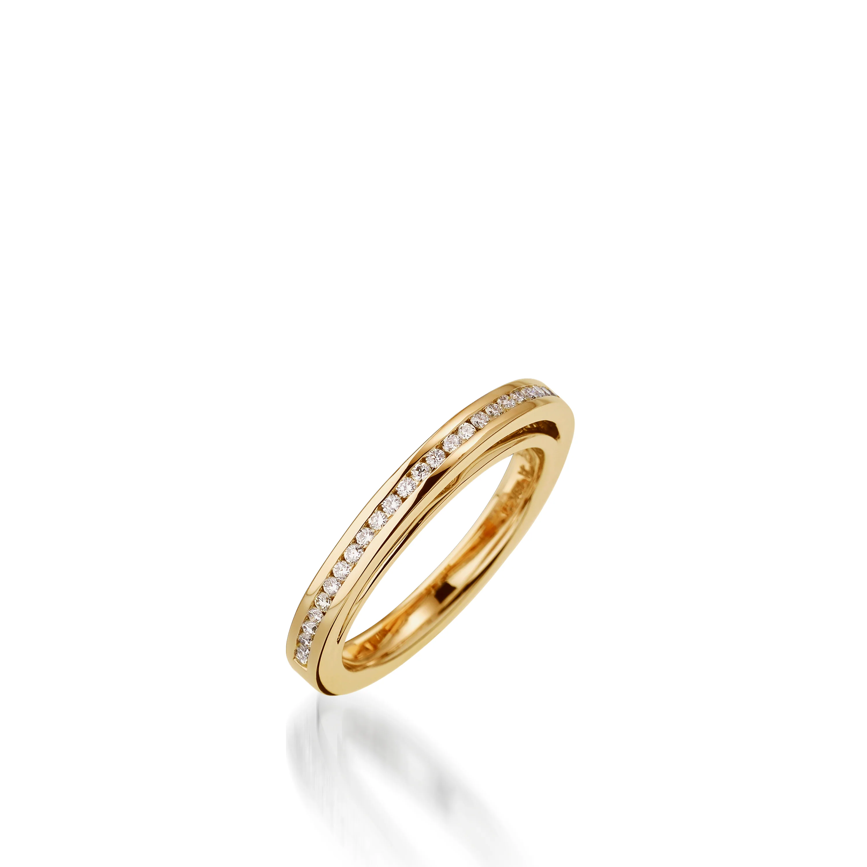 Attraction Yellow & White Gold Engagement Ring - Image 3
