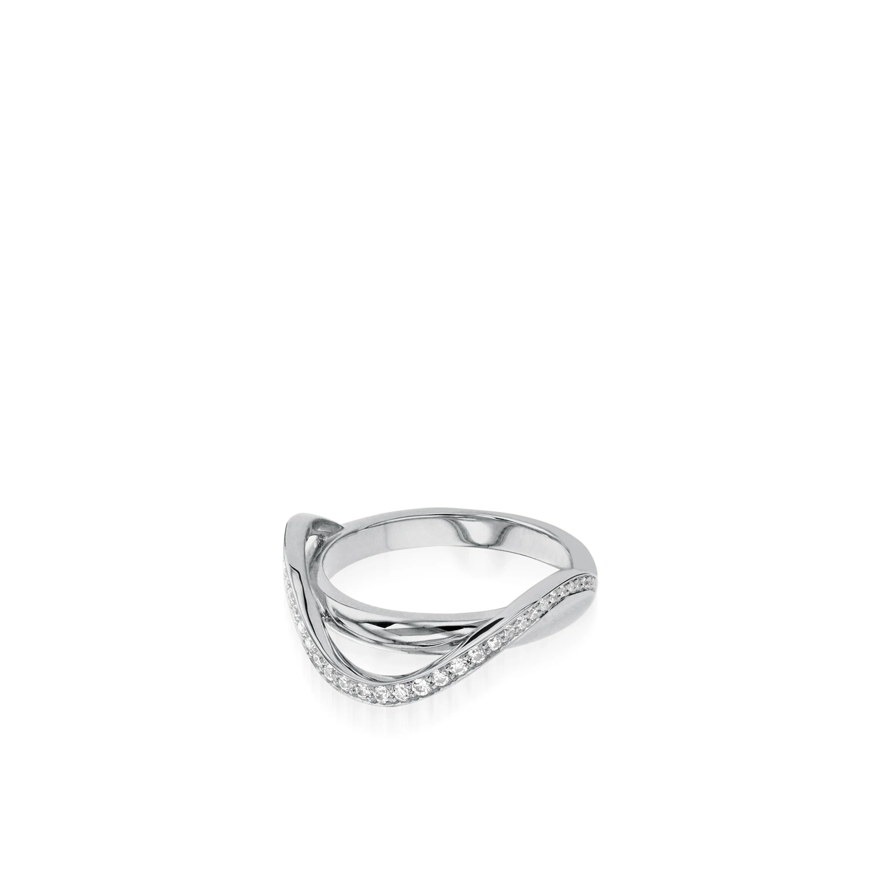 Bellagio Petite Pave Diamond Ring - Image 2