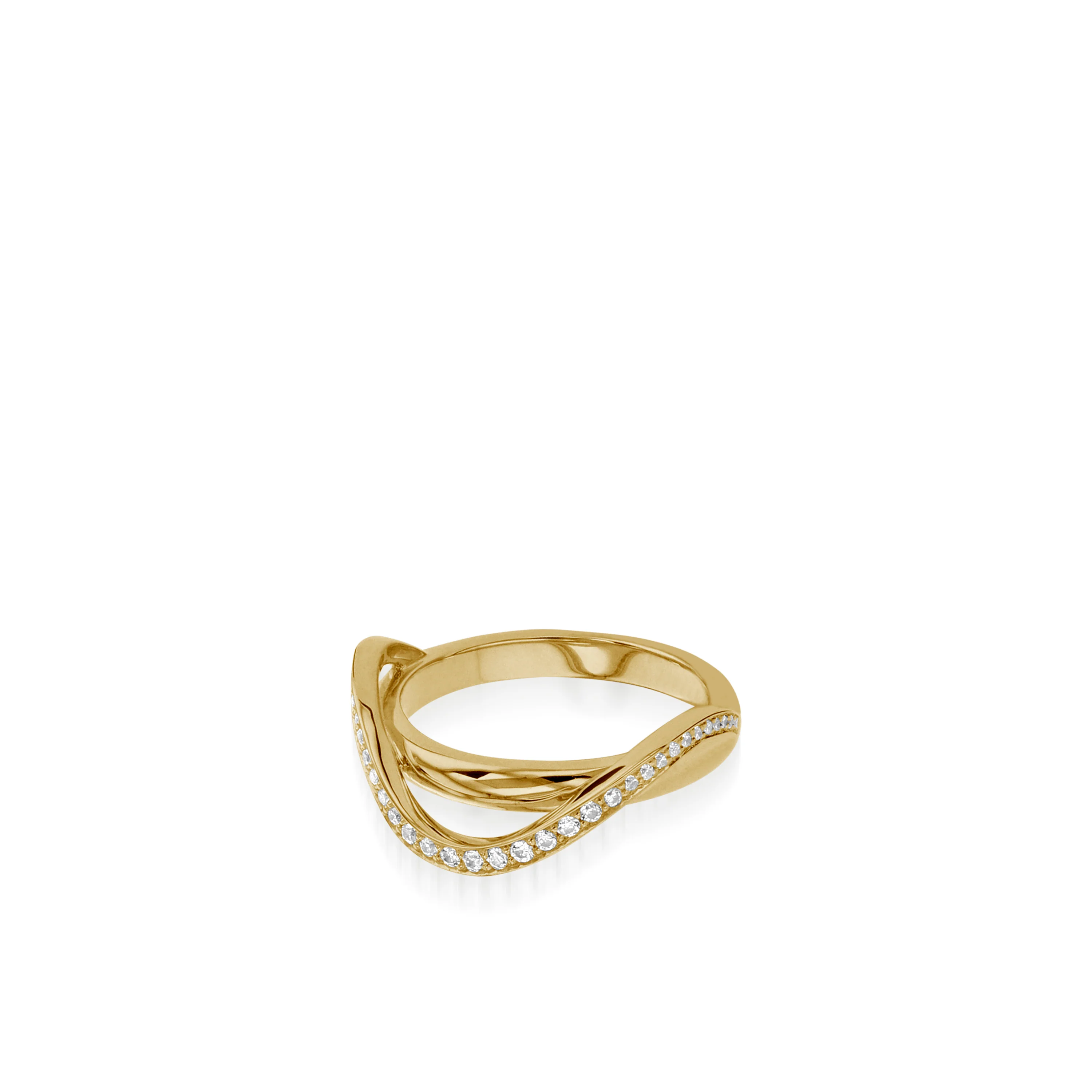 Bellagio Petite Pave Diamond Ring - Image 4