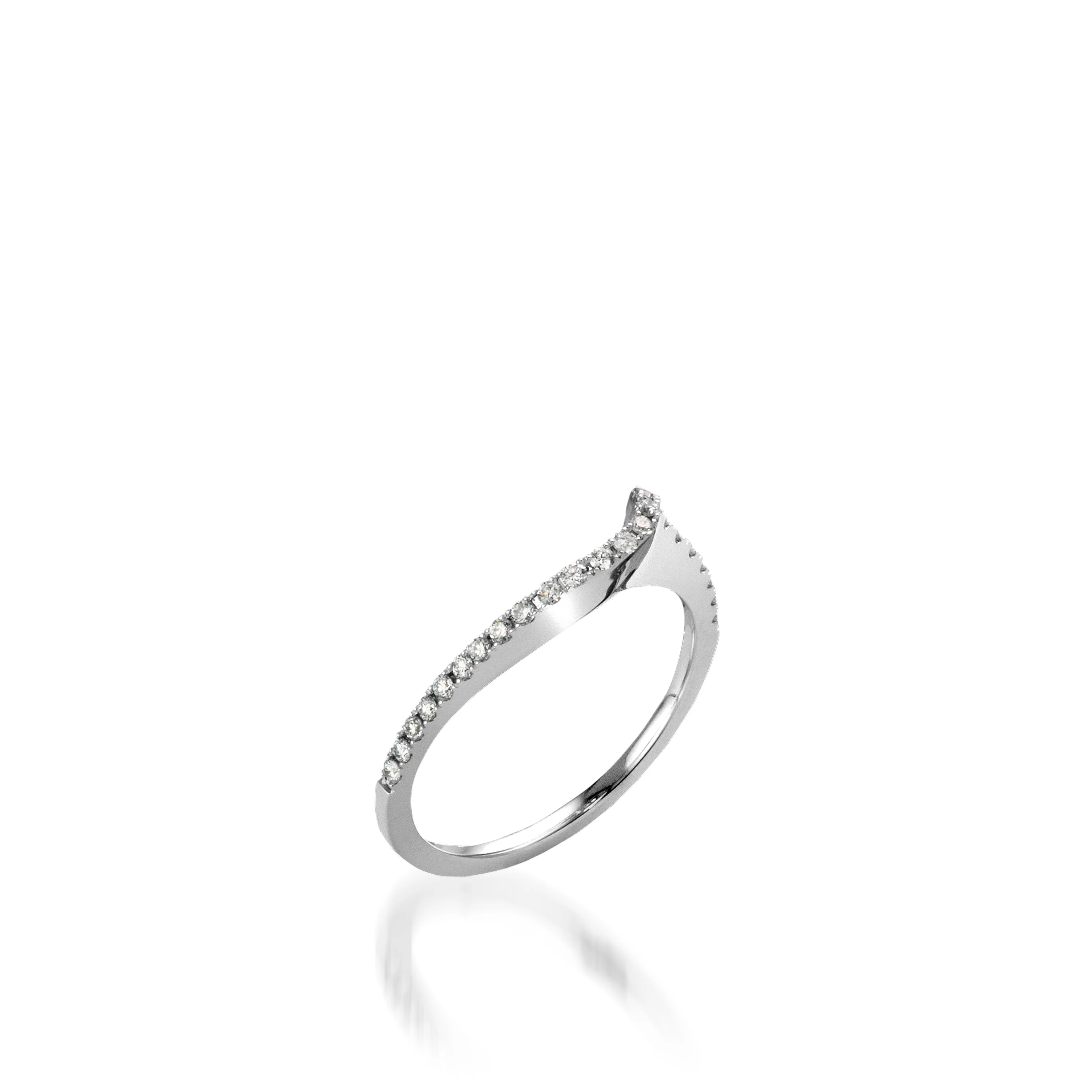 Bellissima Pave Diamond White Gold Engagement Ring - Image 5