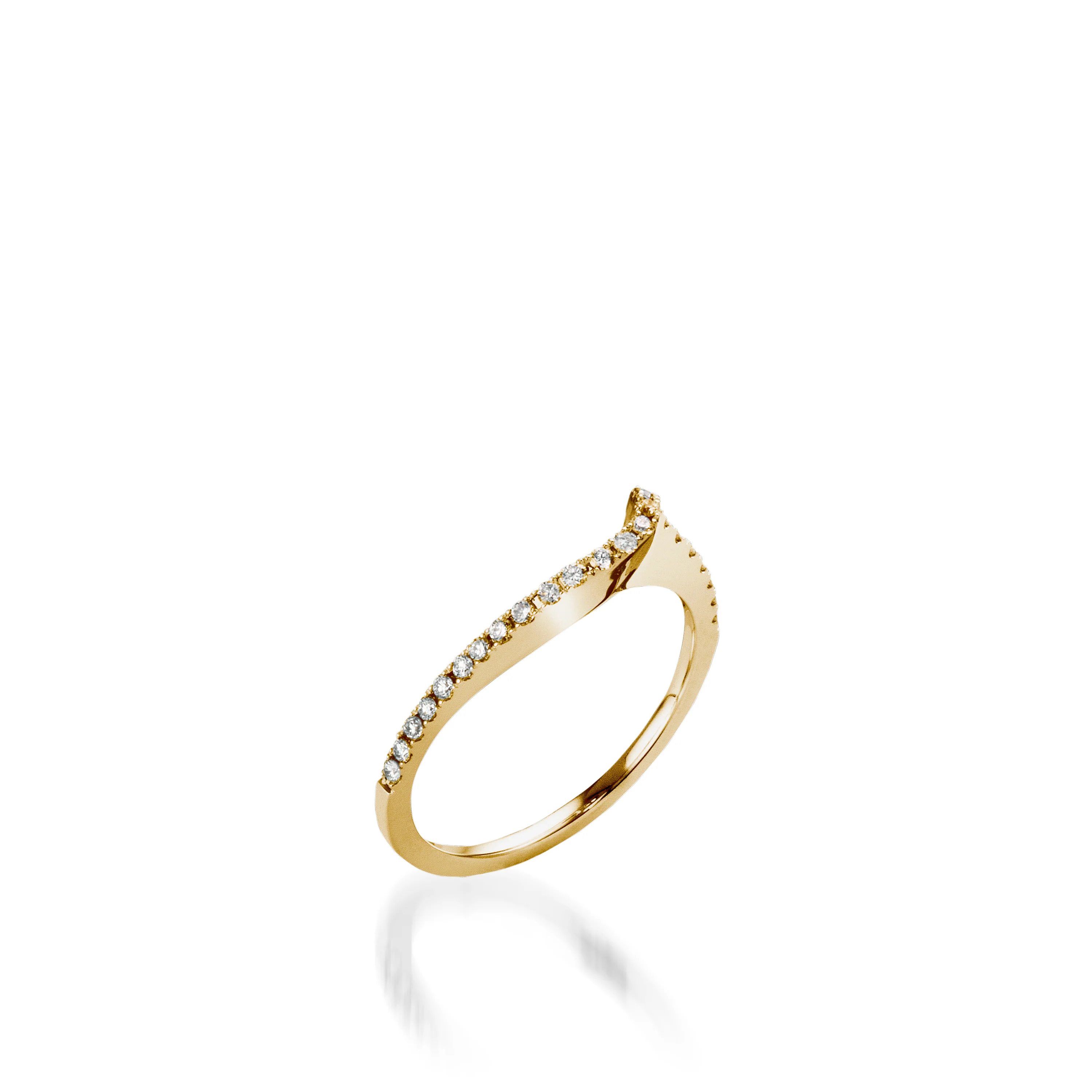 Bellissima Pave Diamond Yellow Gold Engagement Ring - Image 5