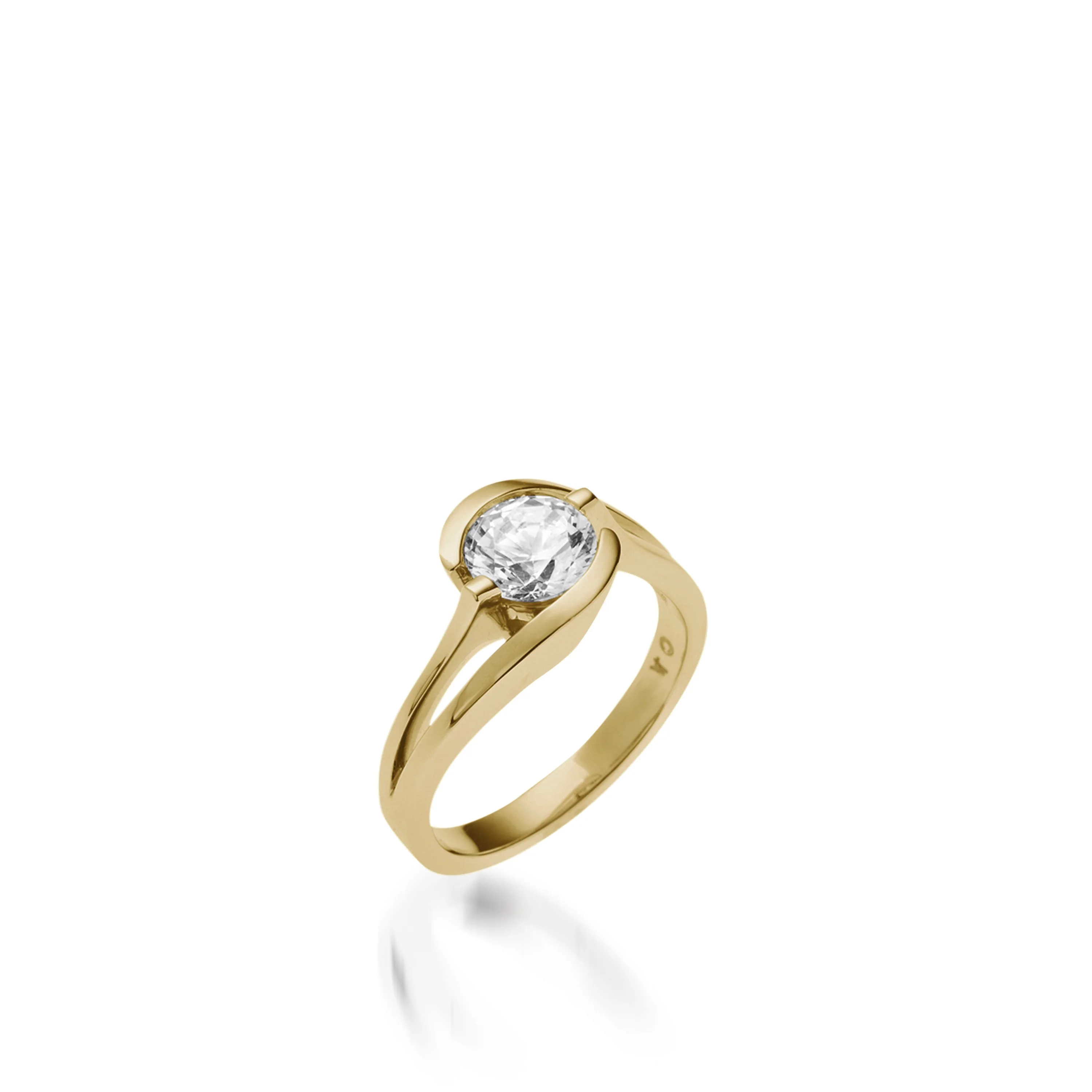 Bellissima White Gold Solitaire Engagement Ring - Image 4