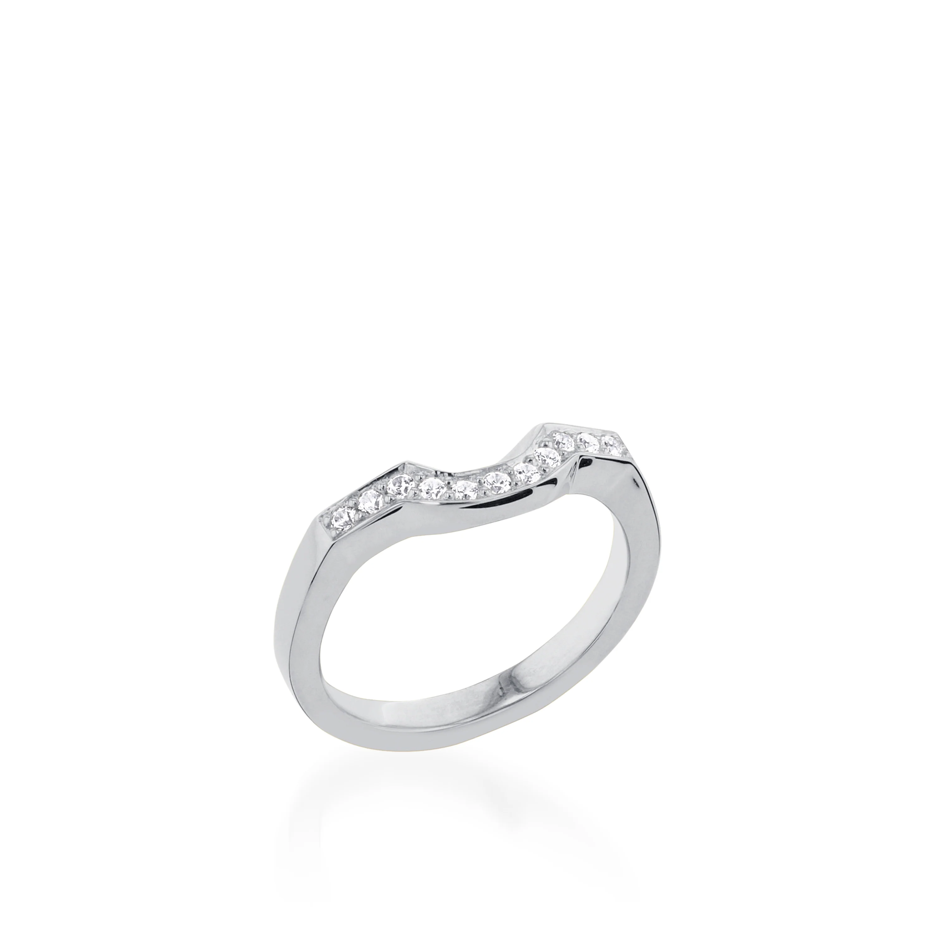 Capri White Gold Engagement Ring - Image 5