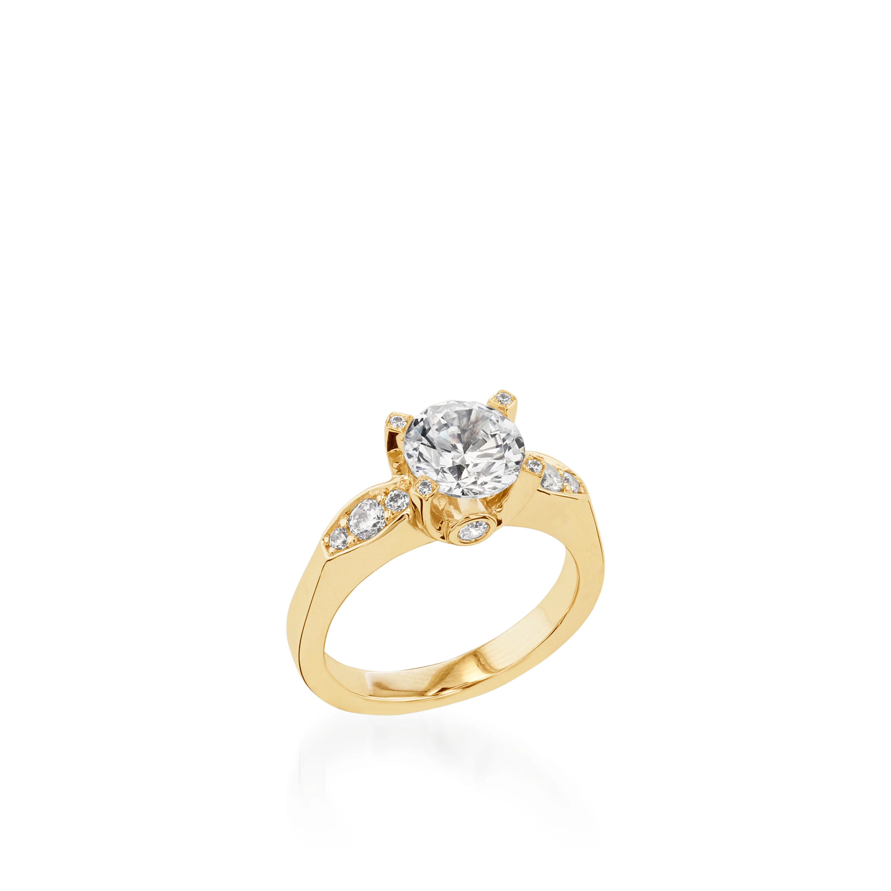 Capri White Gold Engagement Ring - Image 6