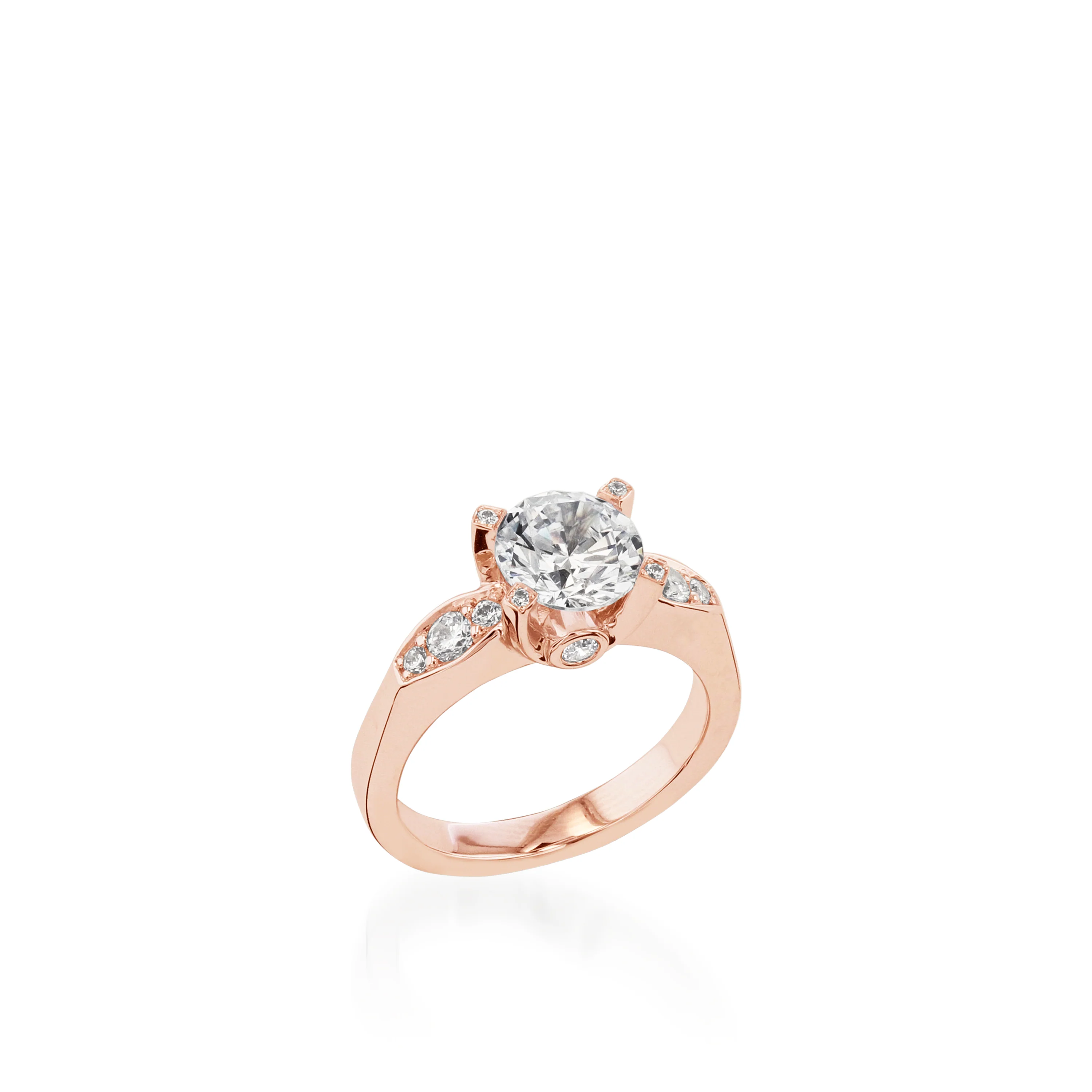 Capri White Gold Engagement Ring - Image 7