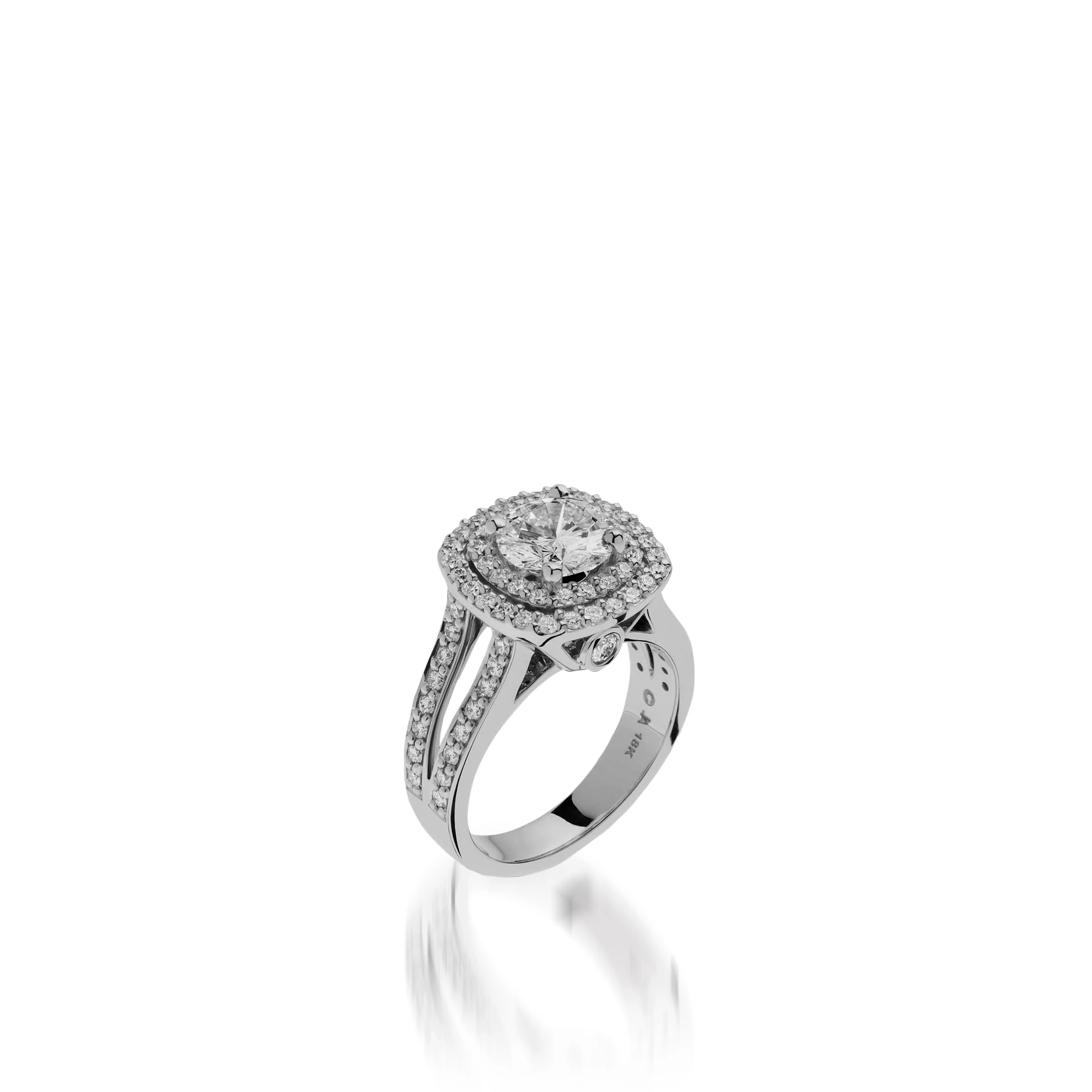 Cashmere White Gold Engagement Ring - Image 4